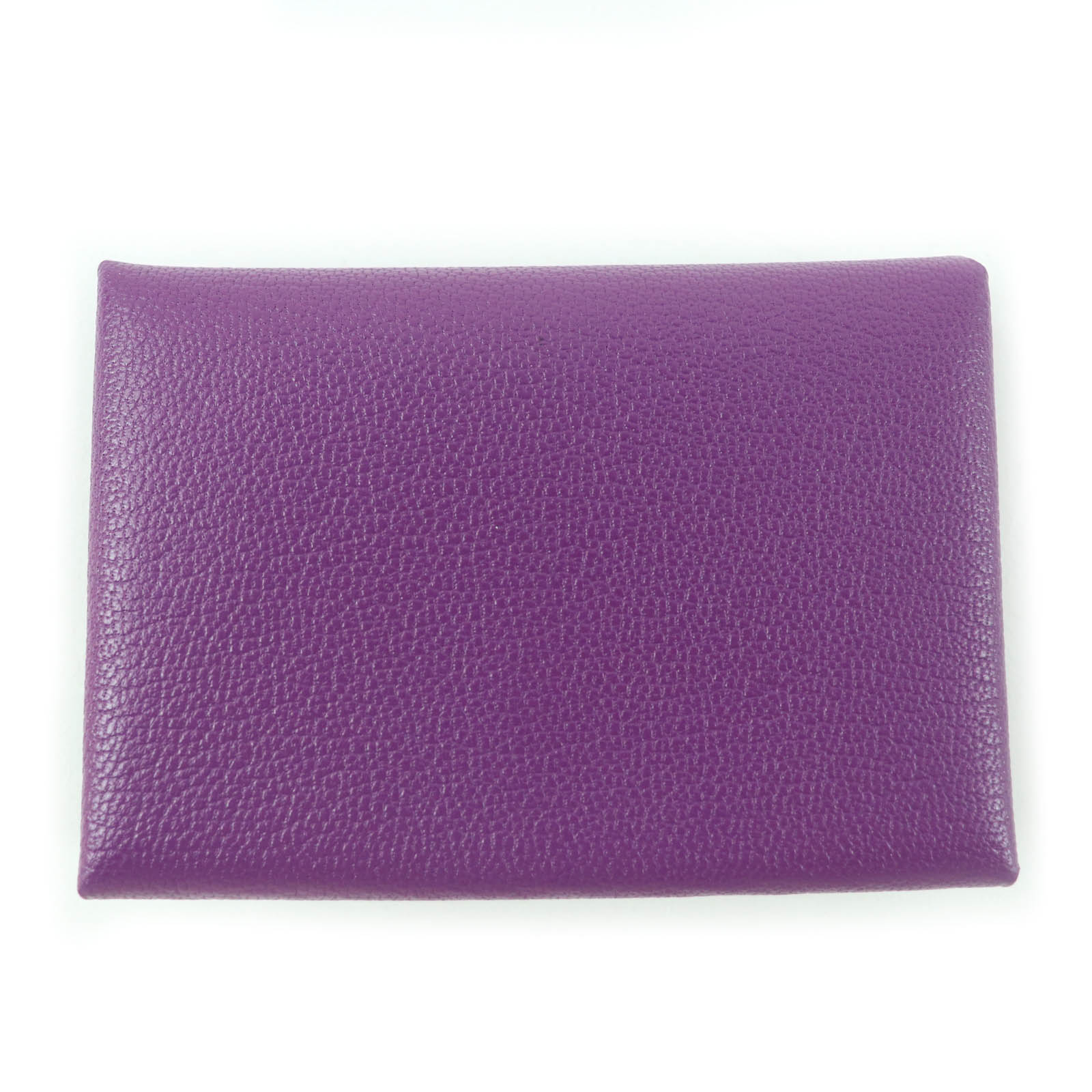 未使用品☆HERMES エルメス カルヴィ デュオ シェーブル アネモネ シルバー金具 セリエ金具 コインケース B刻印 箱付き フランス製 レディース【中古】