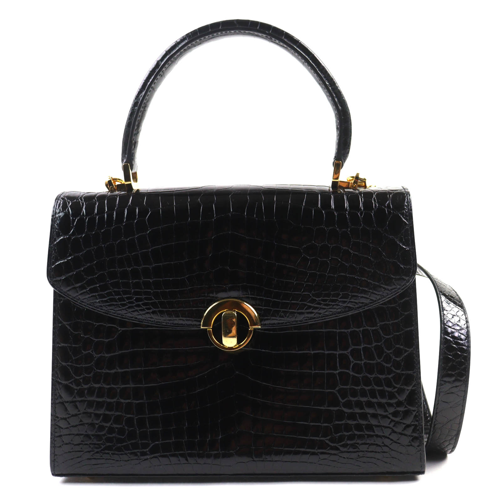 楽天市場】美品 クワンペン クロコ ターンロック ショルダー