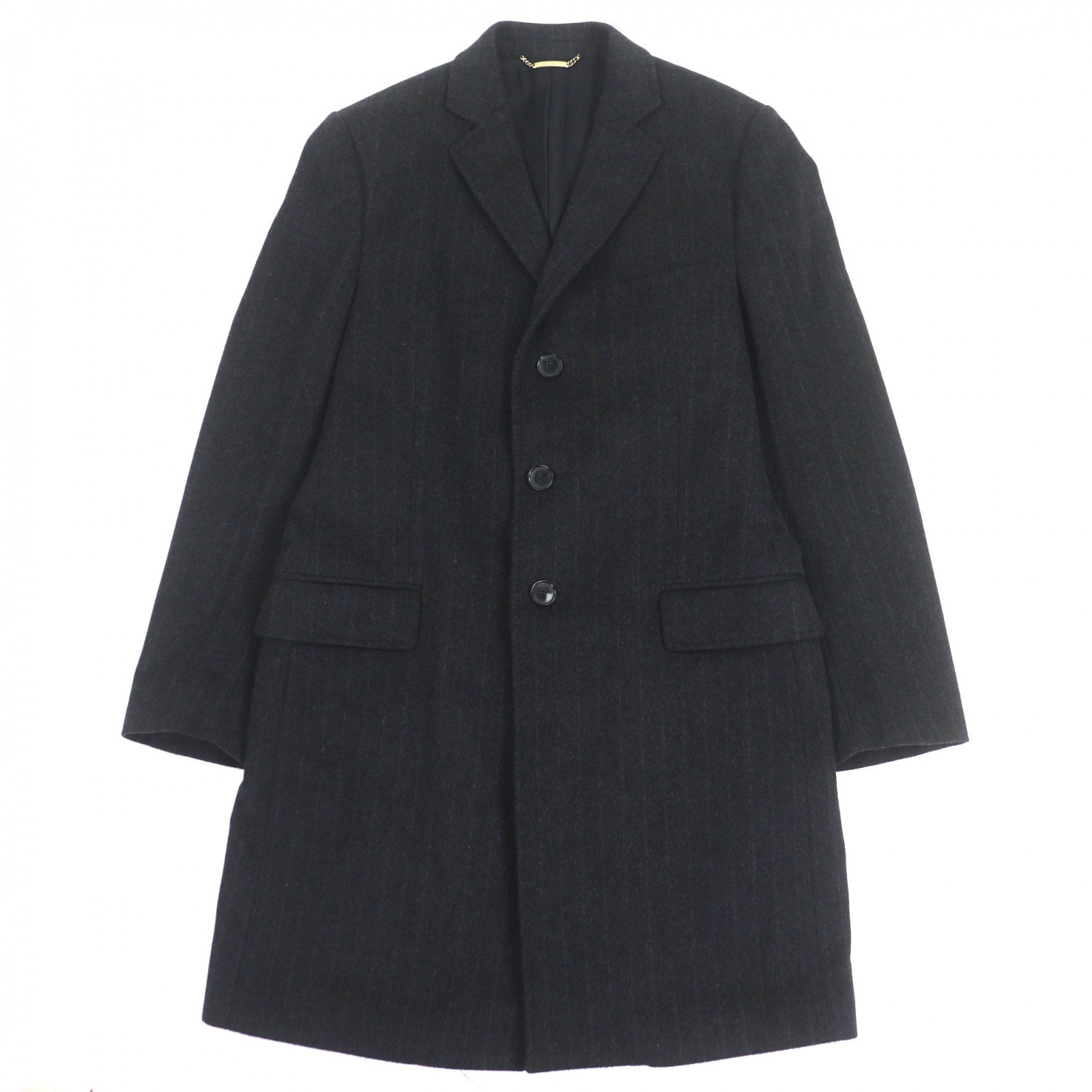 【美品】DOLCE＆GABBANA メンズウール チェスターコート size52 美品】DOLCE＆GABBANA メンズウール チェスターコート size52