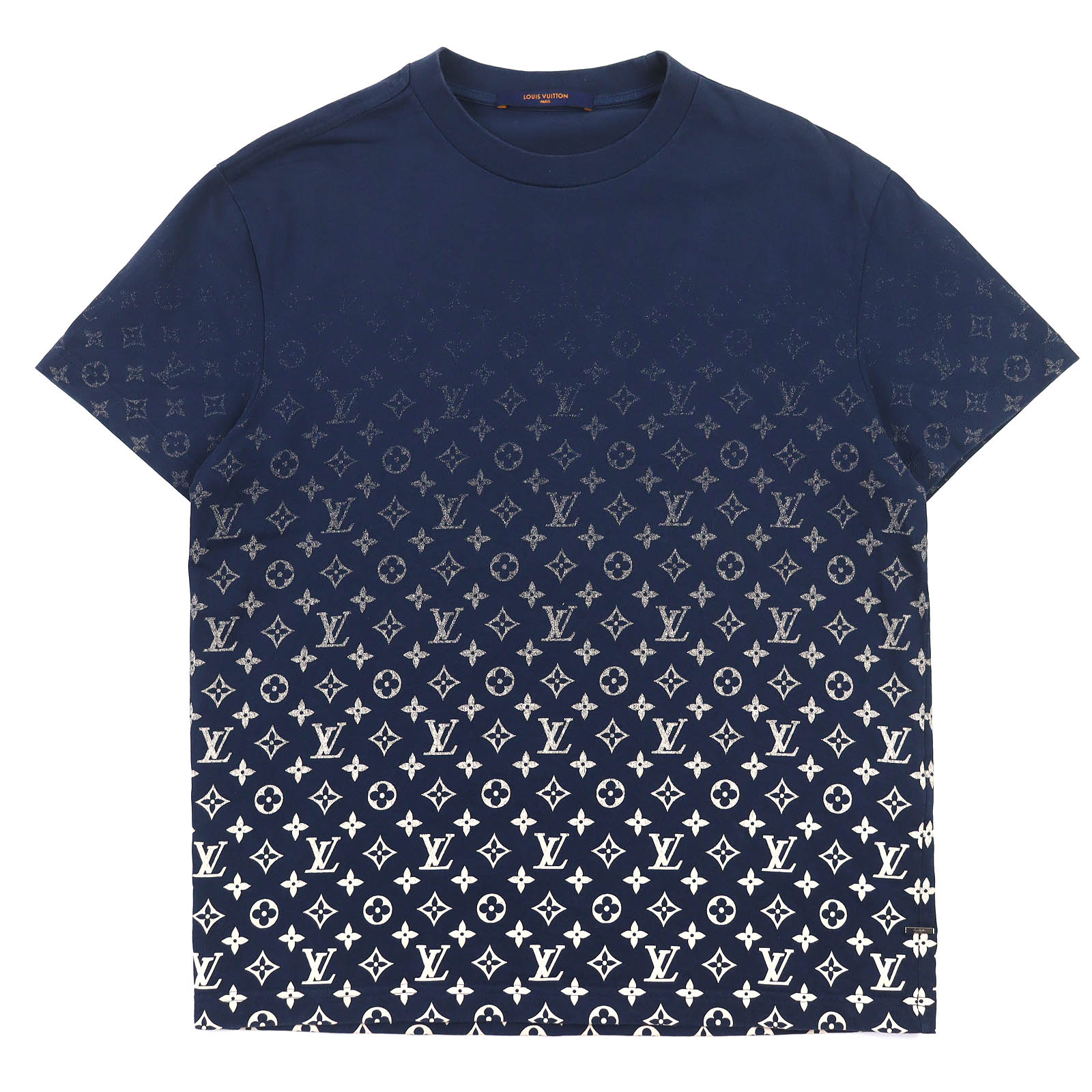 LOUIS VUITTON(ルイ・ヴィトン) モノグラム グラディエント Tシャツ Tシャツ 2022年 RM221Q アパレル ファッション 衣類 トップス 半袖 XL コットン ネイビー紺 ベージュ HKY46W メンズ 40802162525【中古】【アラモード】 00046955-1.jpg