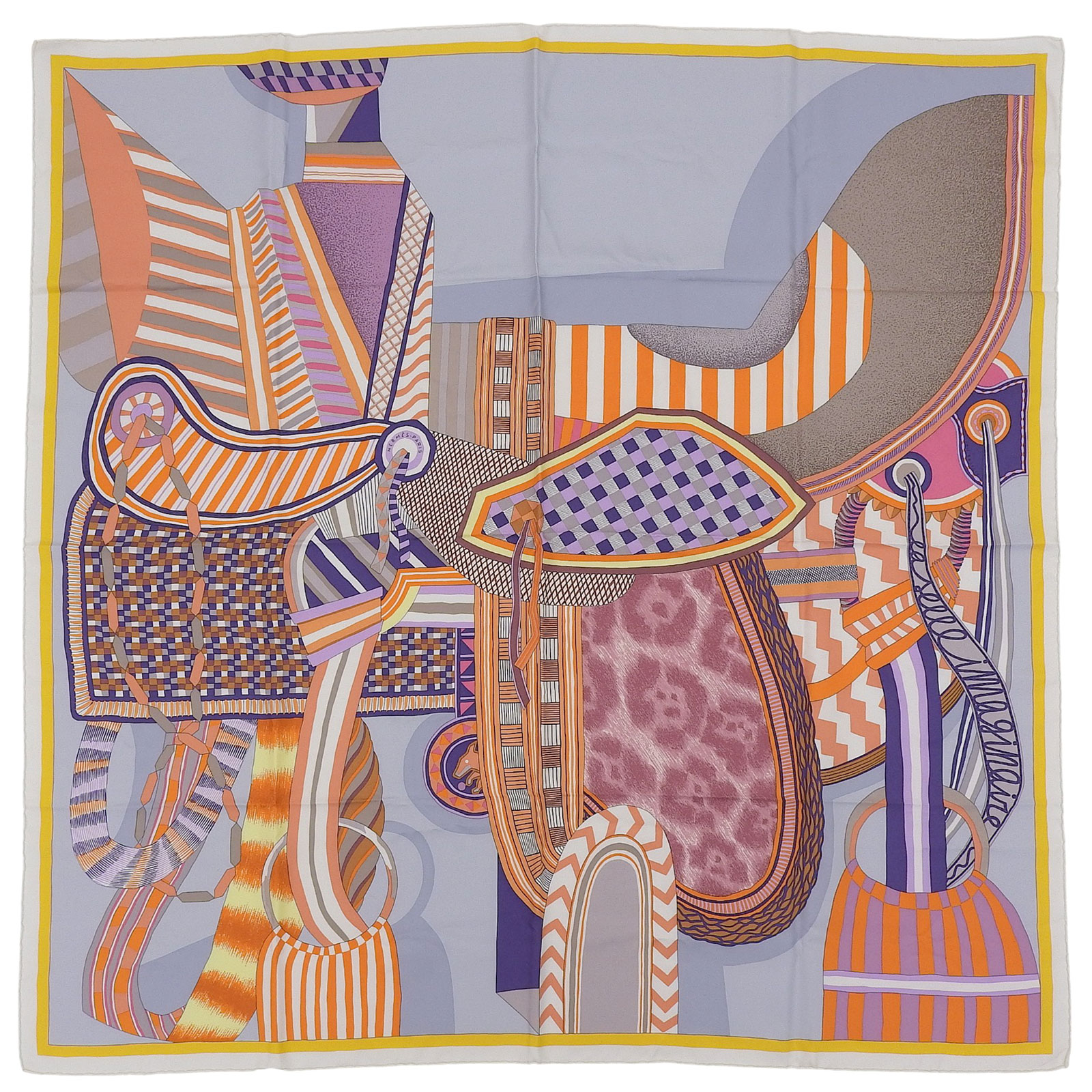 楽天市場】【楠本質店/元住吉】エルメス スカーフ カレ90「Les Sangles