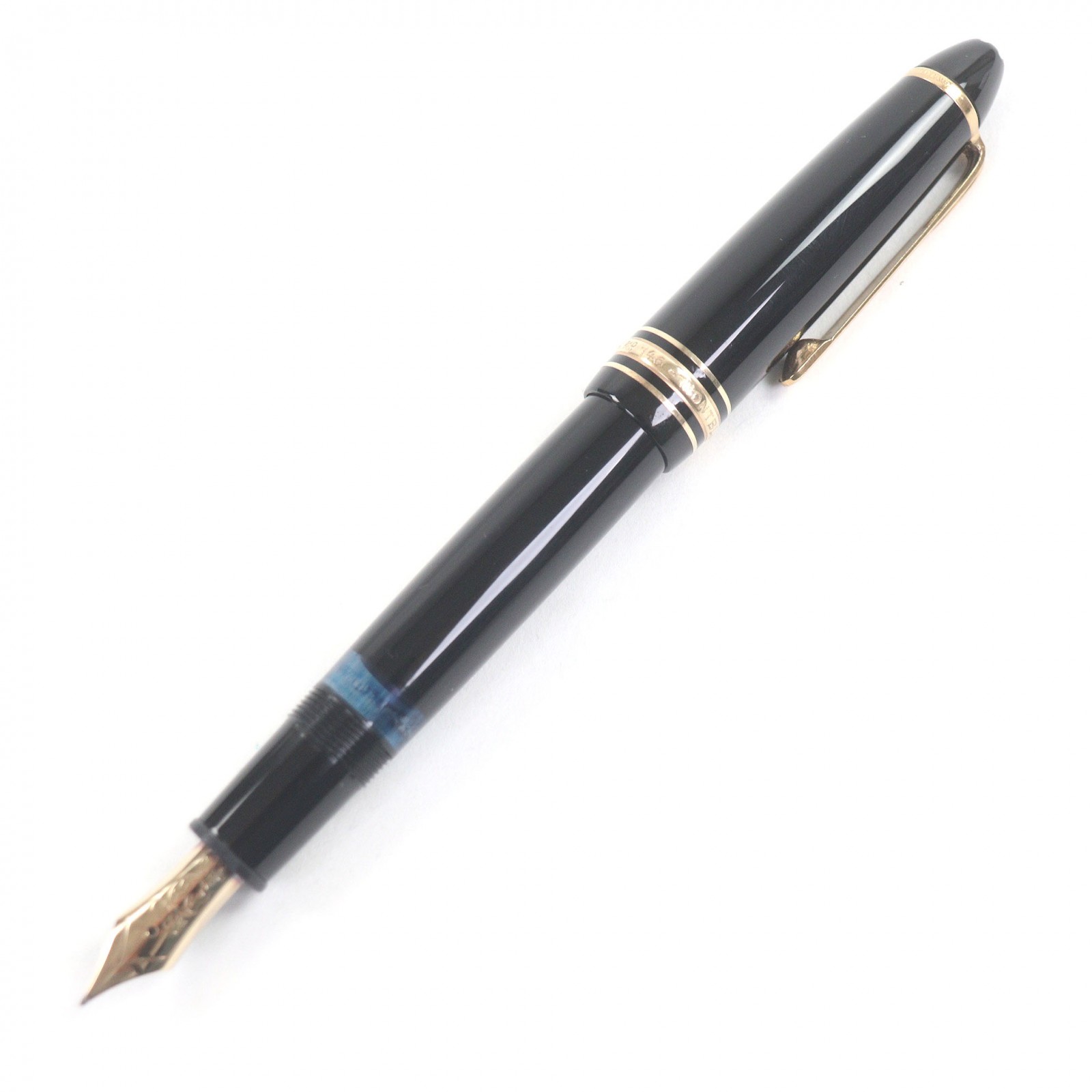 良品□MONTBLANC モンブラン マイスターシュテュック 146 キャップ式 ペン先14K Fニブ 万年筆 ブラック ドイツ製 メンズ オススメ◎【中古】｜衣類＆ブランドリサイクル GREEN 28,600円