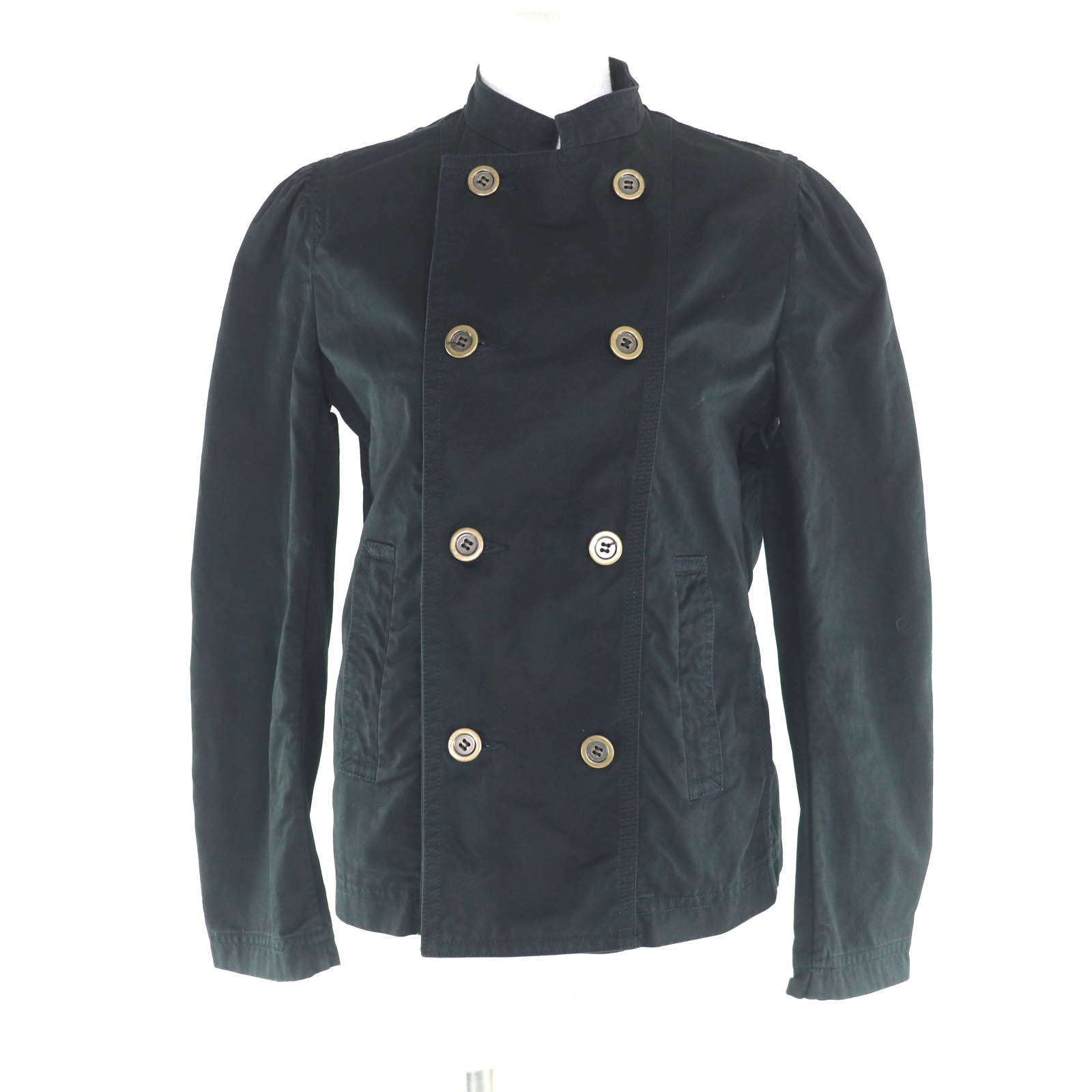 美品★tricot COMME des GARCONS トリココムデギャルソン ヴィンテージ TE-J028 綿織物100% 01年アーカイブ ヴィンテージ 上衣 黒いこと レディースXS大きさ好いかげんに 日本製 置き目品 レディース【中古】
