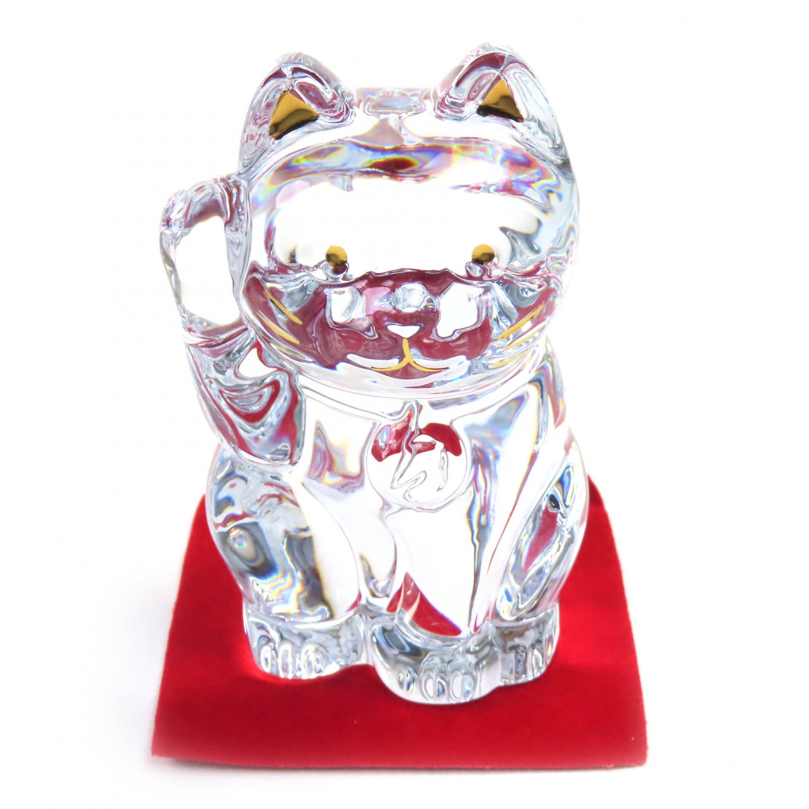 楽天市場】【バカラ】BACCARAT 招き猫 2体セット オブジェ クリスタル