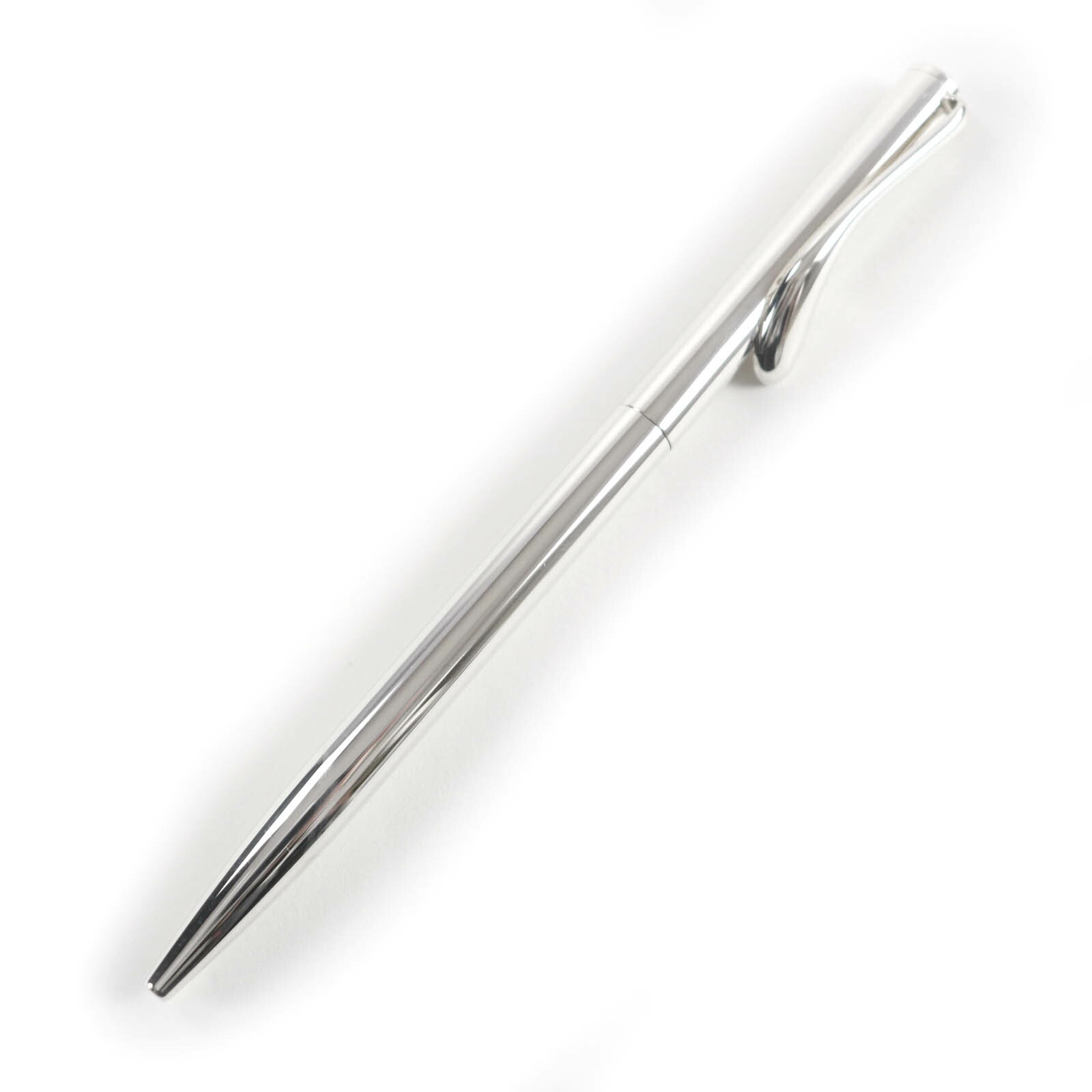 極美品★TIFFANY\u0026Co. ティファニー エルサ・ペレッティ ボールペン SV925 リトラクタブル しろがね色 箱・保護すること袋付き添い人 掛け目20.55g レディース【中古】