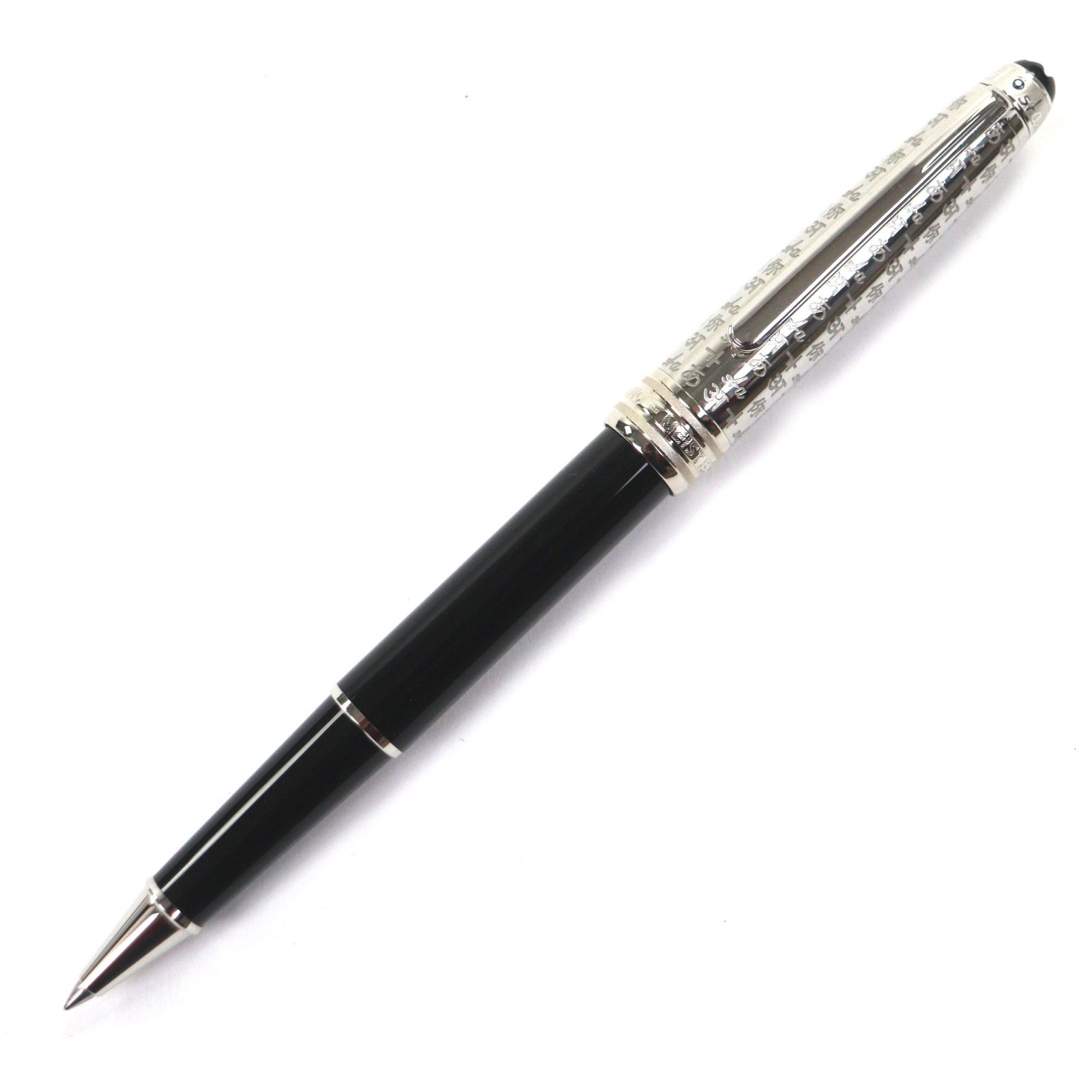 極美品▼MONTBLANC モンブラン ユニセフエディション2017 マイスターシュテュック ドゥエクラシック 163 1Pサファイア ホワイトスター キャップ式 ボールペン シルバー 箱・ケース付き ドイツ製 メンズ 筆記確認済み【中古】
