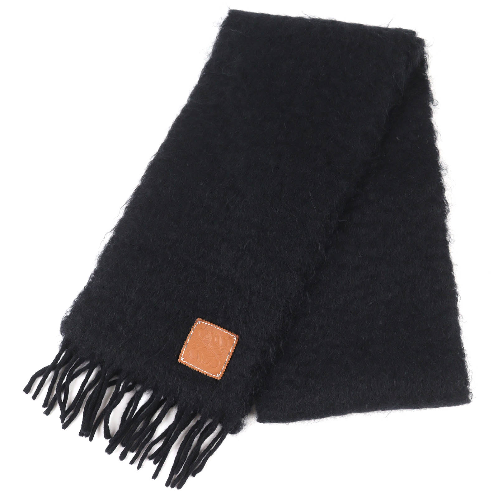 【1度使用・美品】LOEWE/ロエベ　アナグラム モヘア&ウール　マフラー ◇ロエベ◇LOEWE アナグラム マフラー モヘア × ウール × ナイロン