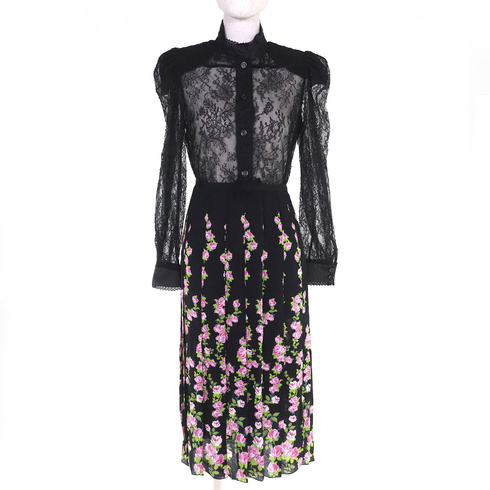 楽天市場】【グッチ】Gucci ボウタイ シルク ワンピース 花柄 フラワー