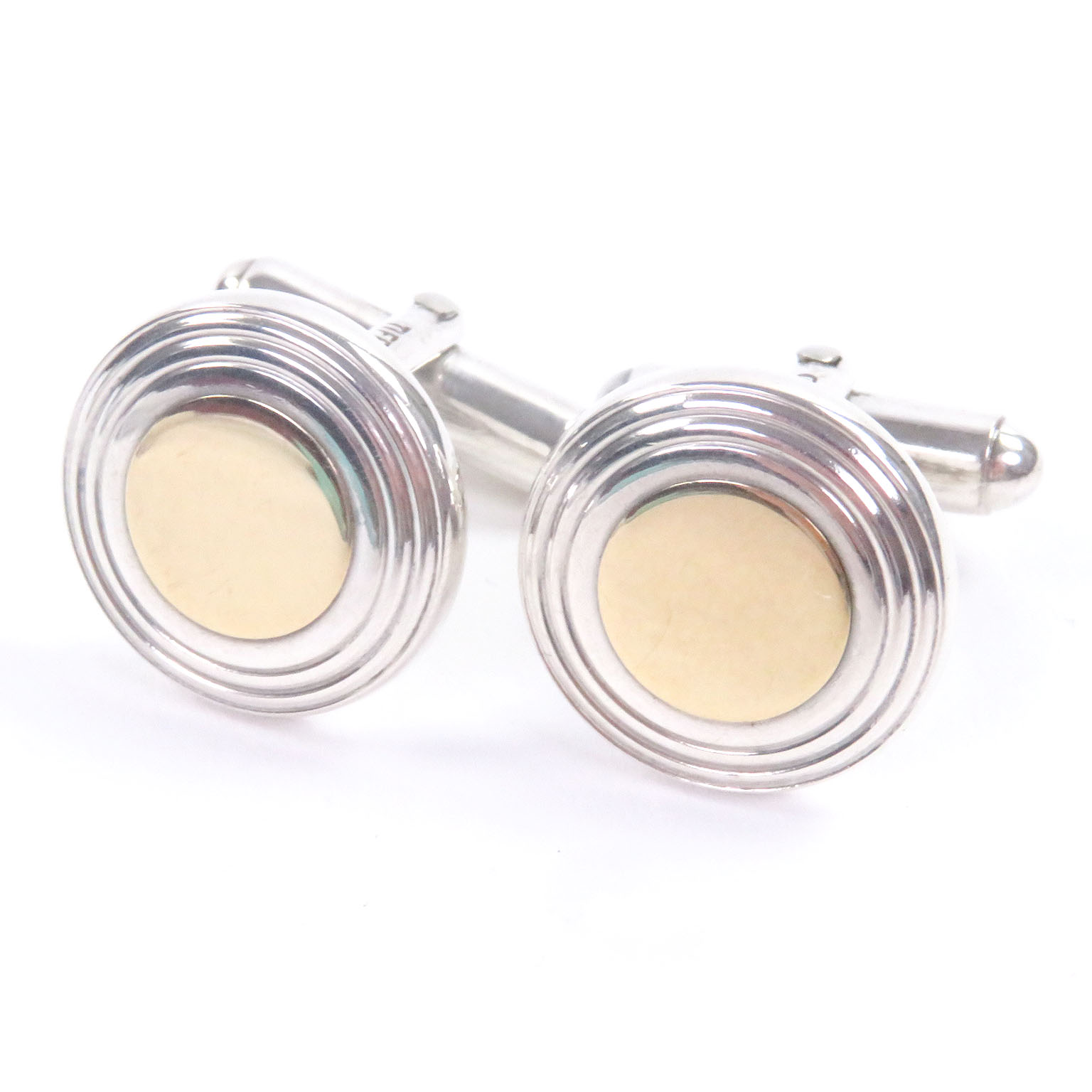 楽天市場】新品同様 ティファニー カフス コンビ SV925 750YG ボタン