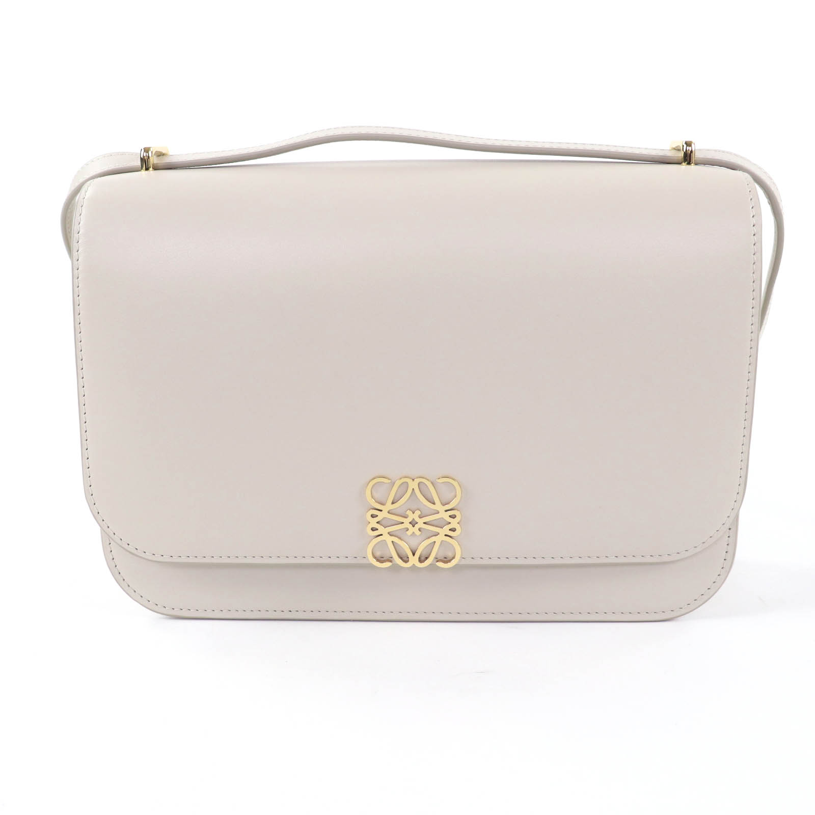美品★LOEWE ロエベ ゴヤ 並み並み 点火装置生きすだま アナ瓦 なめし革 ショルダーバッグ ゴールド金具 保護すること袋付き添い人 エスパニア製 レディース【中古】