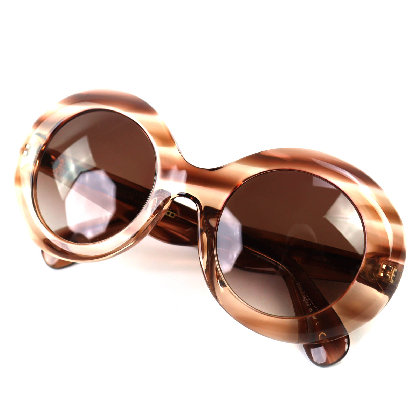 美品◇OLIVER PEOPLES オリバーピープルズ OV5478SU DEJEANNE ラウンドフレーム サングラス クリアブラウン 50□25 145 箱・保存袋付き イタリア製 レディース【中古】
