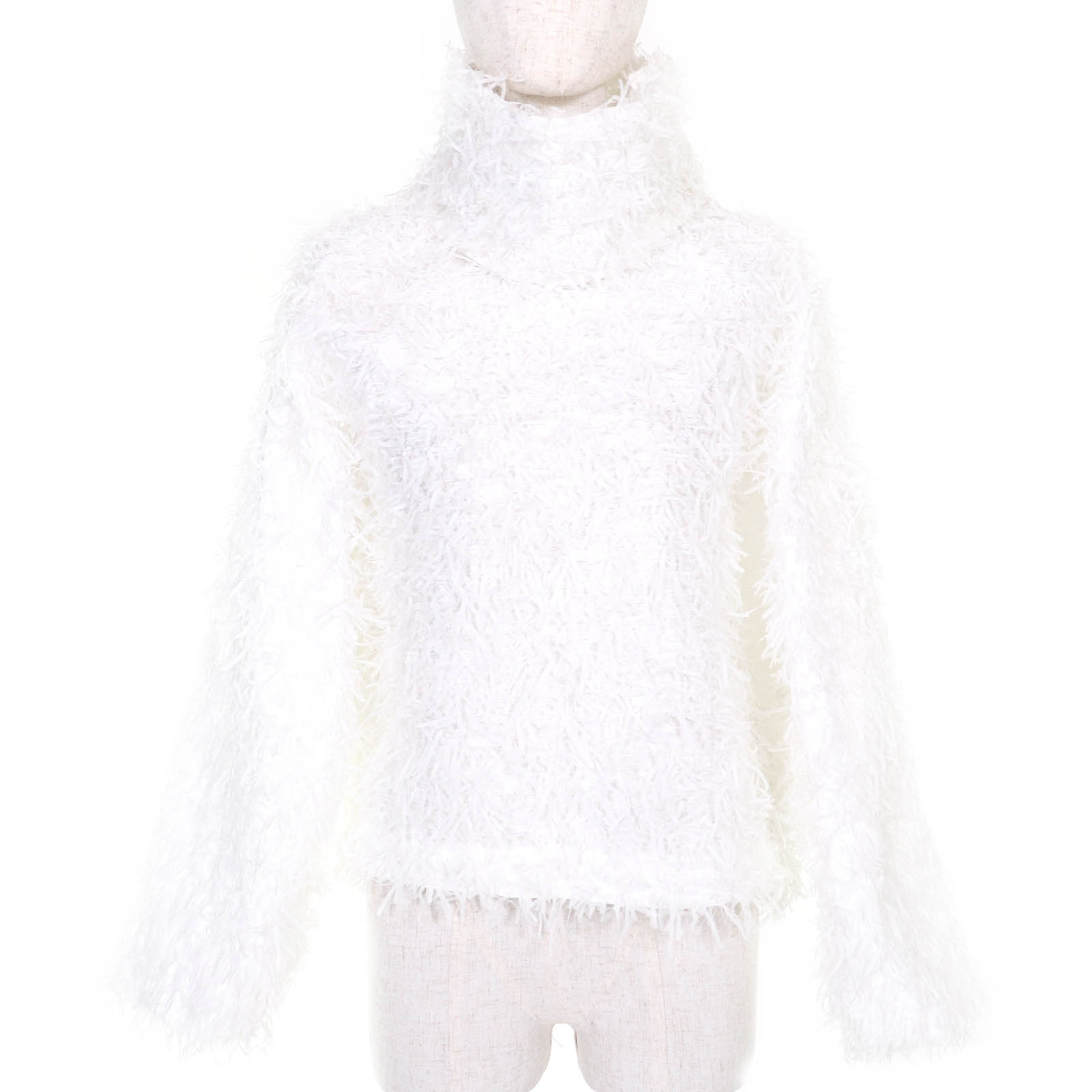 極美品◇ISSEY MIYAKE イッセイミヤケ IM03FJ081 SHAGGY シャギー ロング捩り ティーシャツ 白いこと 2 日本製 置き目品 レディース【中古】