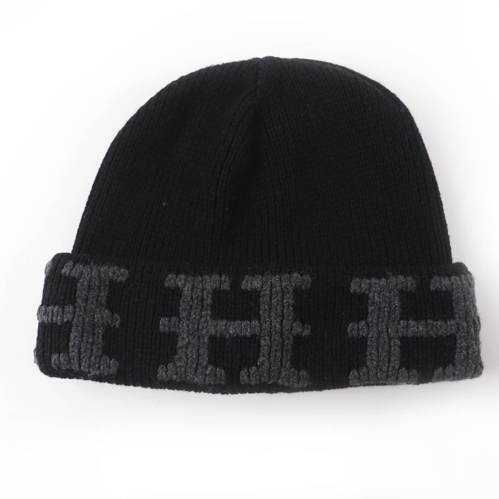 楽天市場】HERMES エルメス カシミヤ100% H柄 ニットキャップ