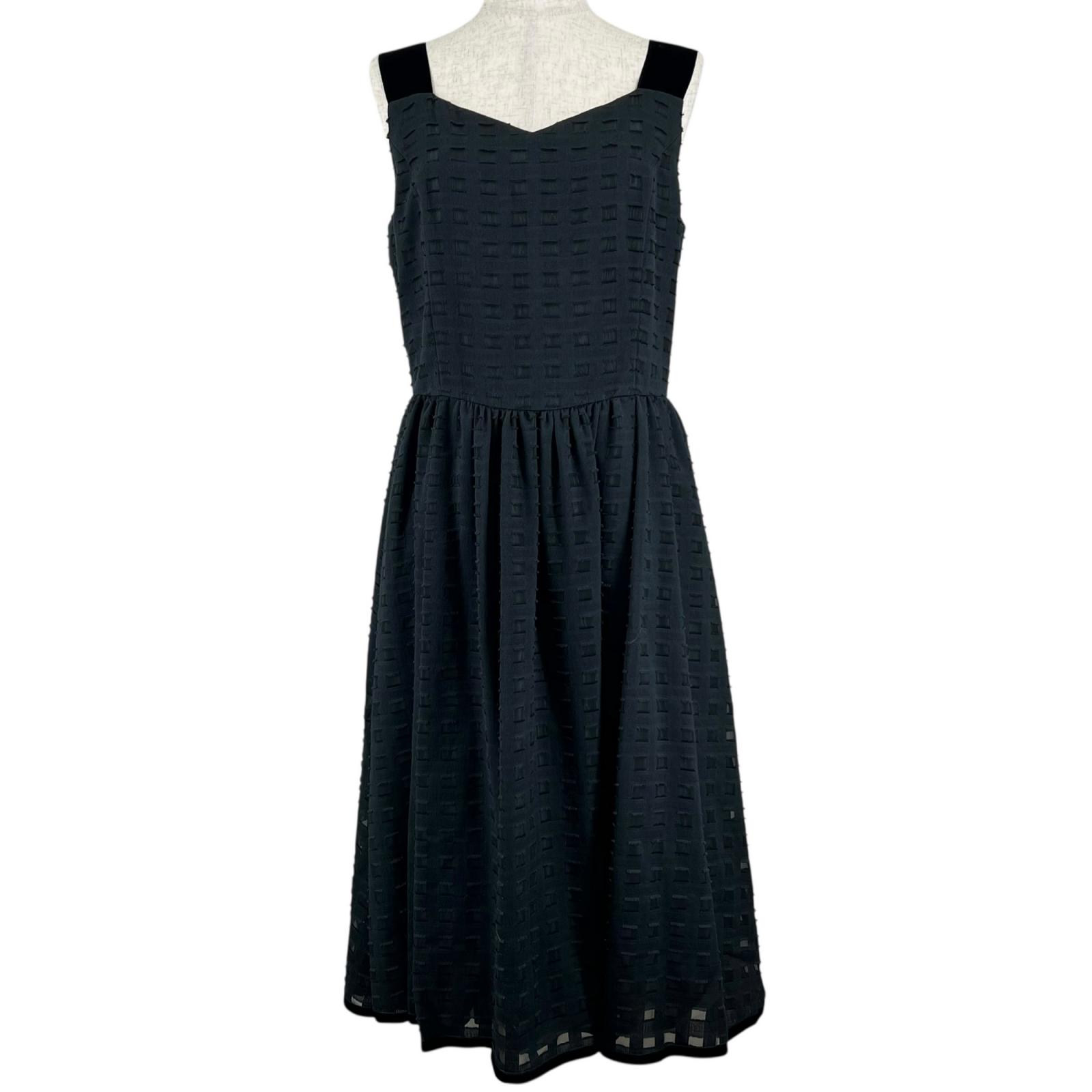 極美品▲FOXEY BOUTIQUE フォクシー ブチック 40155 綿織物 否掏摸 御召しもの 衣装 黒いこと 40 日本製 置き目品 レディース【中古】