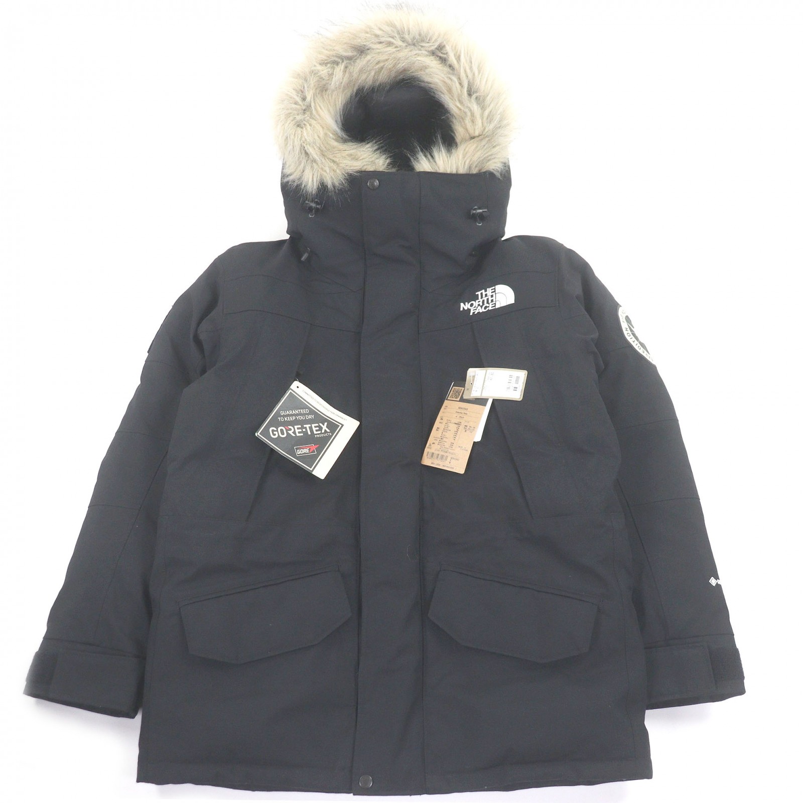 極美品□THE NORTH FACE ザ・ノースフェイス ND92342 Antarctica Parka GORE-TEX PERTEX ダウンジャケット ブラック M 正規品 メンズ【中古】