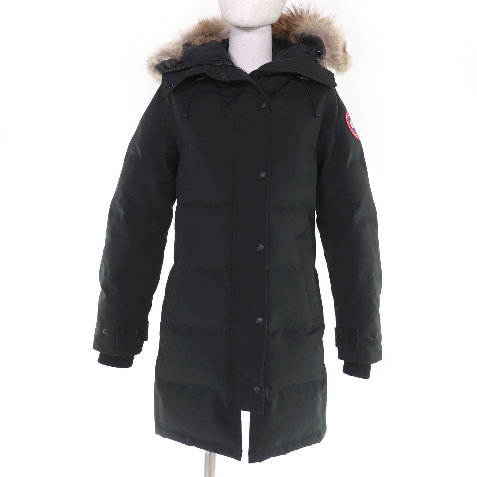 美品☆CANADA GOOSE カナダグース 2302JL MACKENZIE PARKA マッケンジー ファー・フード付 ダウンコート ブラック SP 正規品 レディース【中古】｜衣類＆ブランドリサイクル GREEN