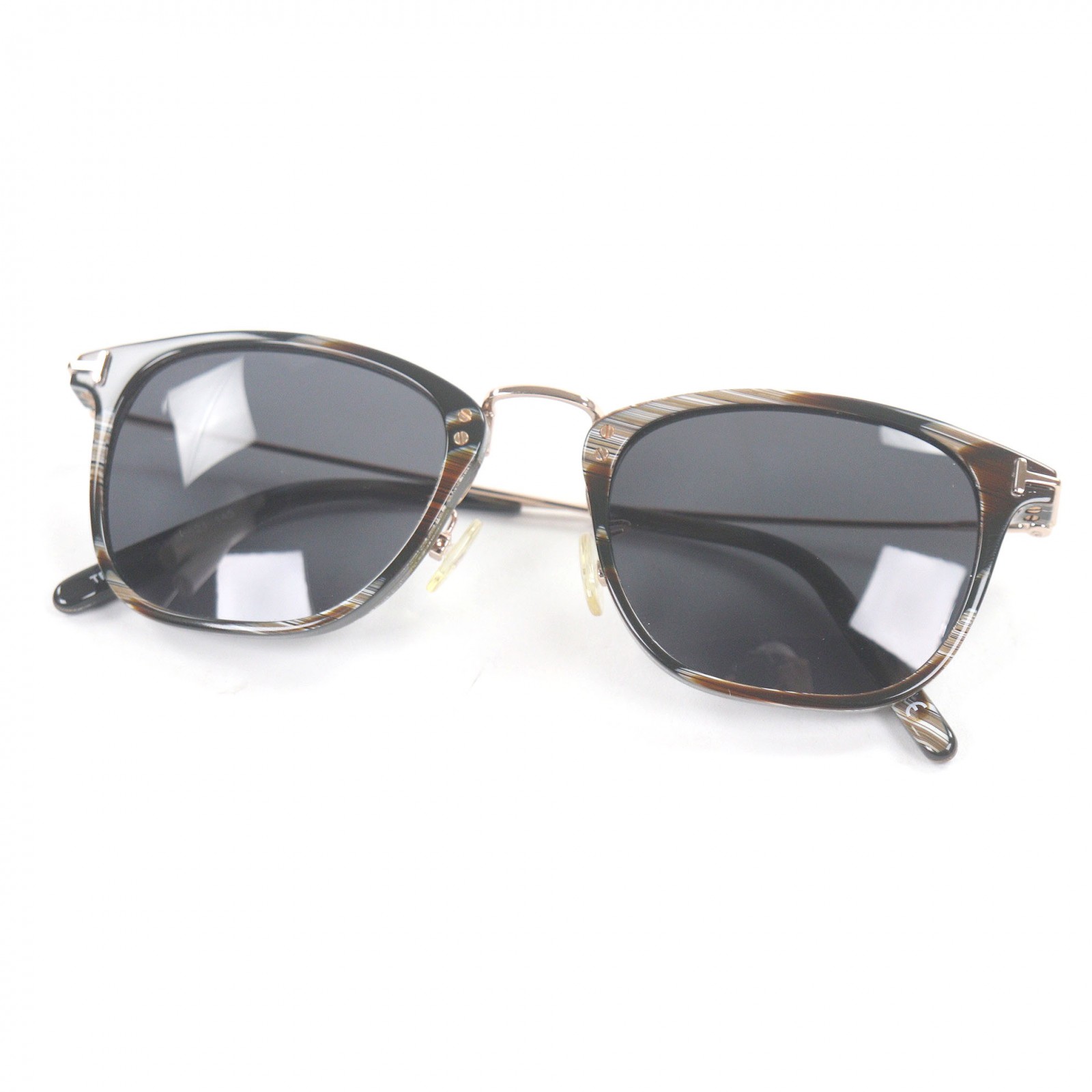 極美品□TOM FORD トムフォード TF5562-D ホーン柄 アイウェア サングラス ブラウン ピンクゴールド ケース付き イタリア製 51□21-145 メンズ【中古】｜衣類＆ブランドリサイクル GREEN 32,175円