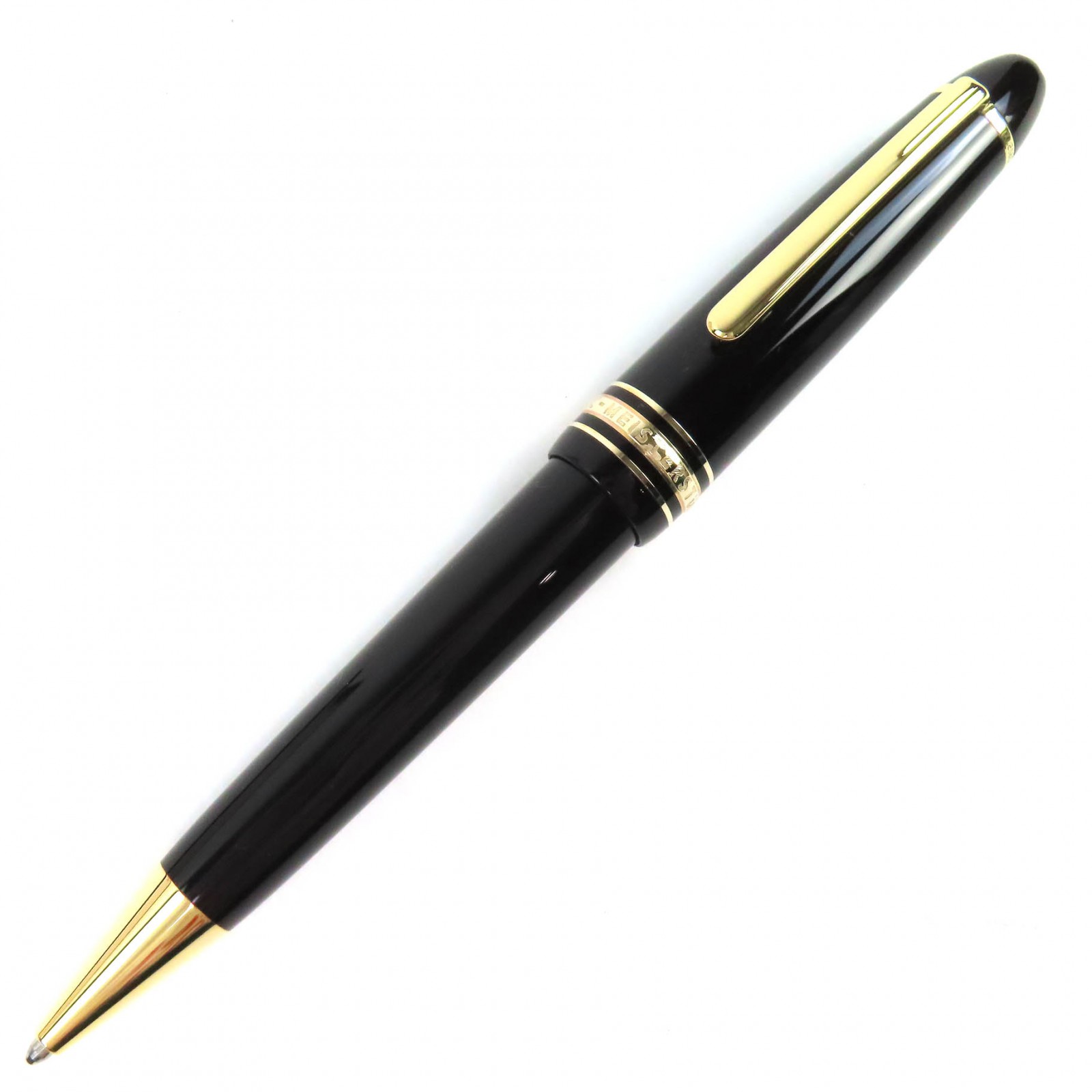 極美品△MONTBLANC モンブラン マイスターシュテュック Pix ホワイトスター ツイスト式 ボールペン ブラック ゴールド ケース付き メンズ 筆記確認済み【中古】 28,600円