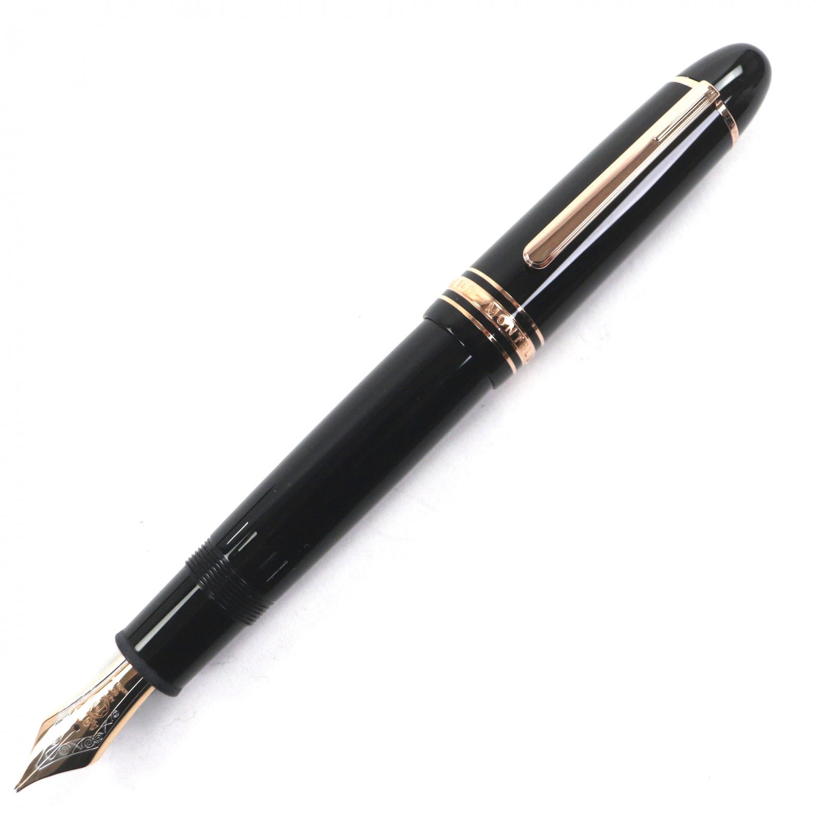 極美品▼MONTBLANC モンブラン マイスターシュテュック 149 書き込み先14K Bニブ 白いことはやりっ児 筆 黒いこと 赤いことゴールド 箱・入れもの付き添い人 ＦＲＧ製 メンズ【中古】