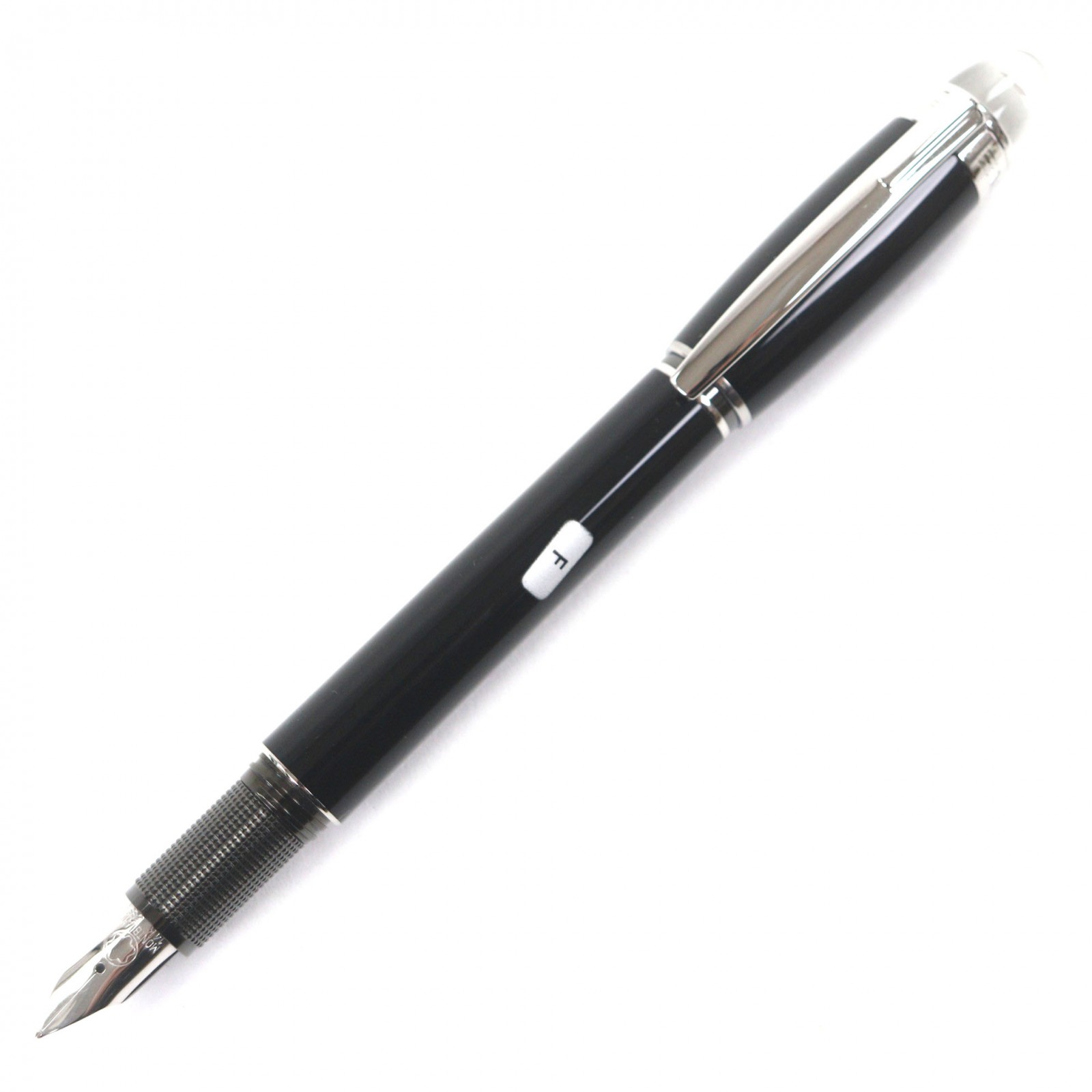 未使用品▼MONTBLANC モンブラン スターウォーカー 14K Fニブ ホワイトスター 万年筆 ブラック シルバー ケース付き ドイツ製 メンズ【中古】