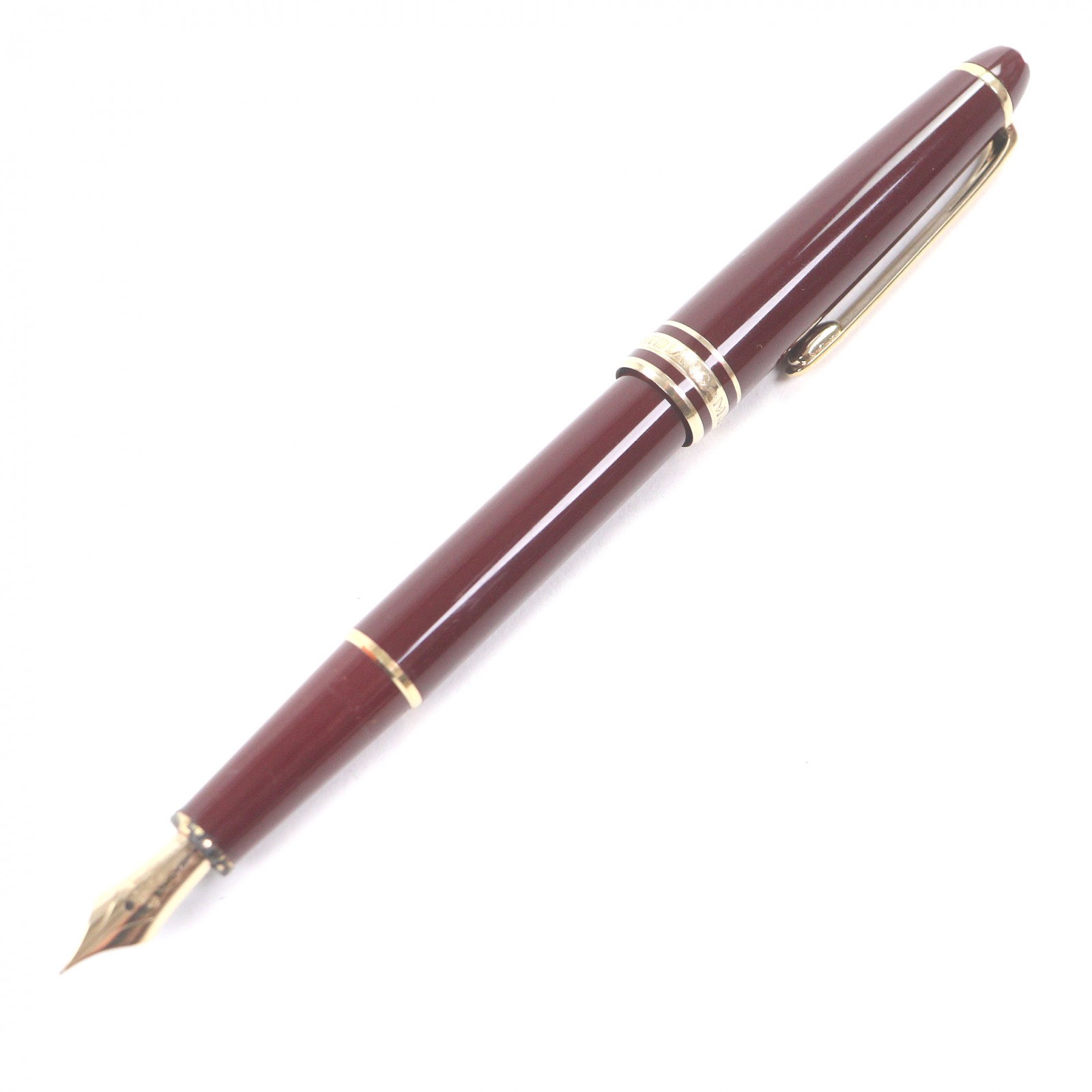 良品□MONTBLANC モンブラン マイスターシュテュック 古典派音楽 書き込み先14K EFニブ 筆 ボルドーワイン ゴールド 西ドイツ製 メンズ【中古】