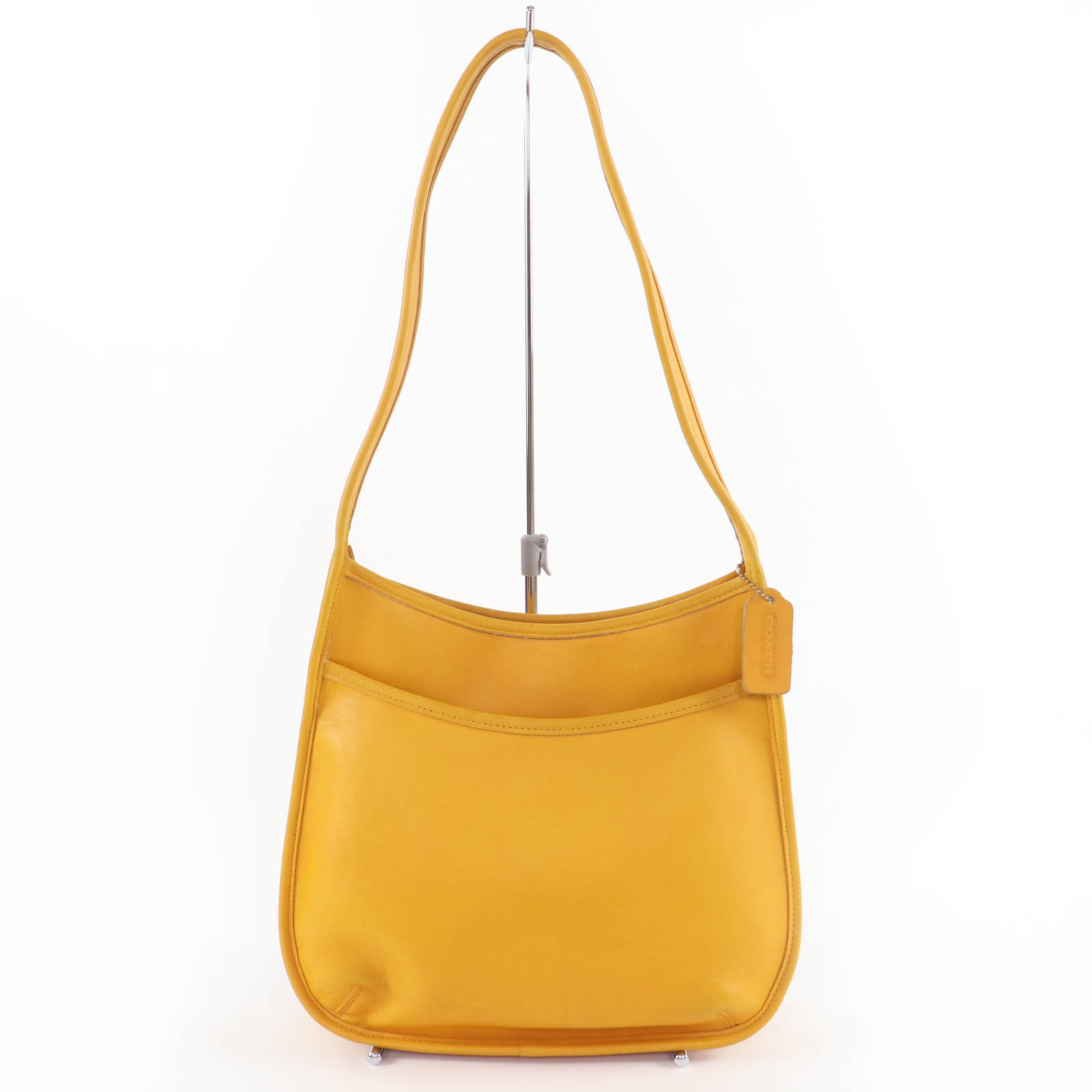 極美品☆COACH コーチ オールドコーチ 9047 エルゴ レアカラー グローブレザー ワンショルダーバッグ イエロー 保存袋付き USA製 レディース【中古】｜衣類＆ブランドリサイクル GREEN