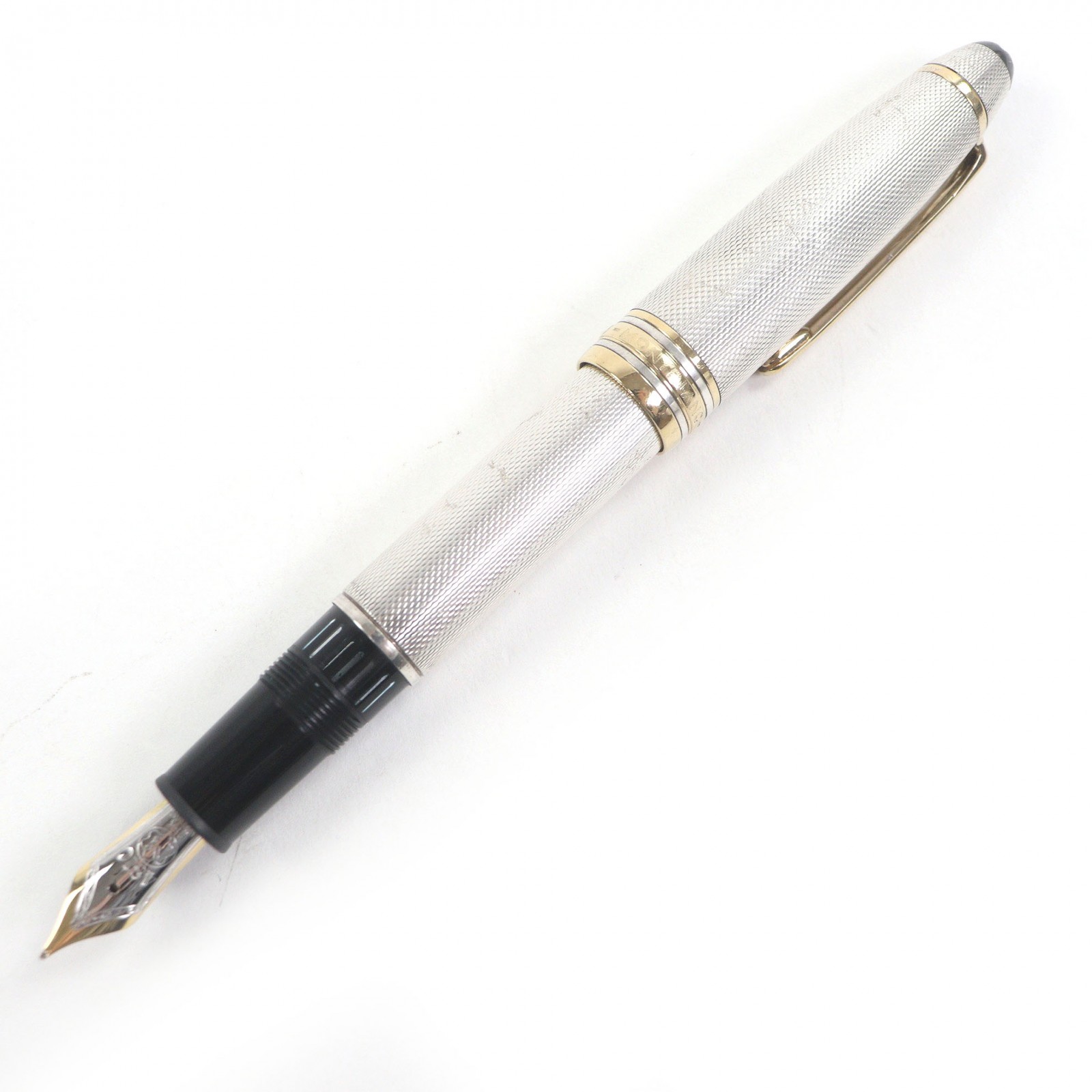 良品□MONTBLANC モンブラン ヴィンテージ ソリテール 146 SV925 ペン先18K Mニブ 万年筆 シルバー ゴールド ドイツ製 総重量55g メンズ【中古】|衣類&ブランドリサイクル GREEN