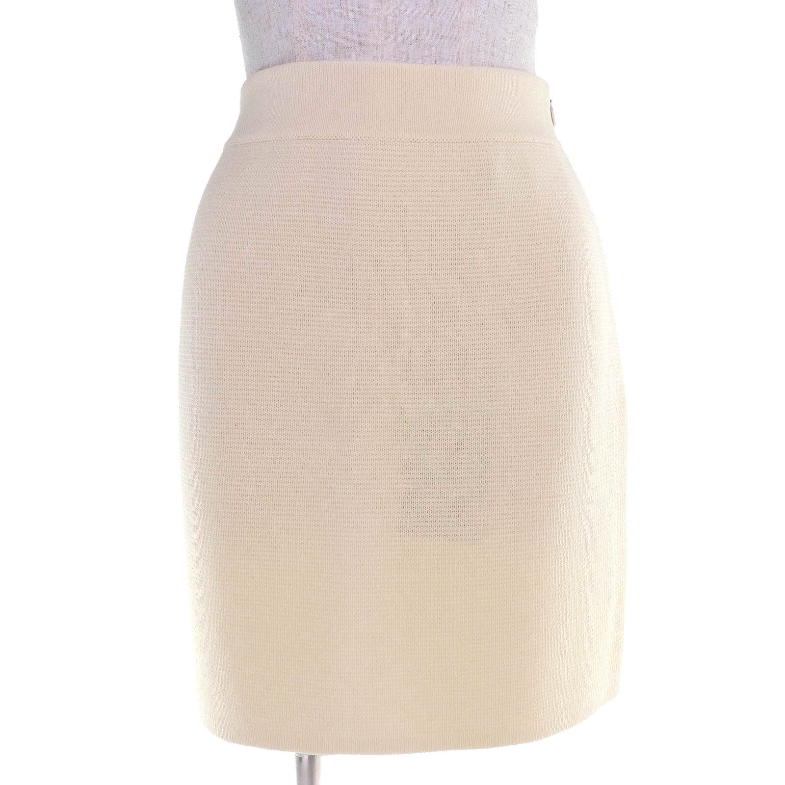 未使用品△GUCCI グッチ 23SS 726801 ウール100％ サイドジップ ニットスカート ミニスカート アイボリー XS イタリア製 正規品 レディース【中古】 17,325円