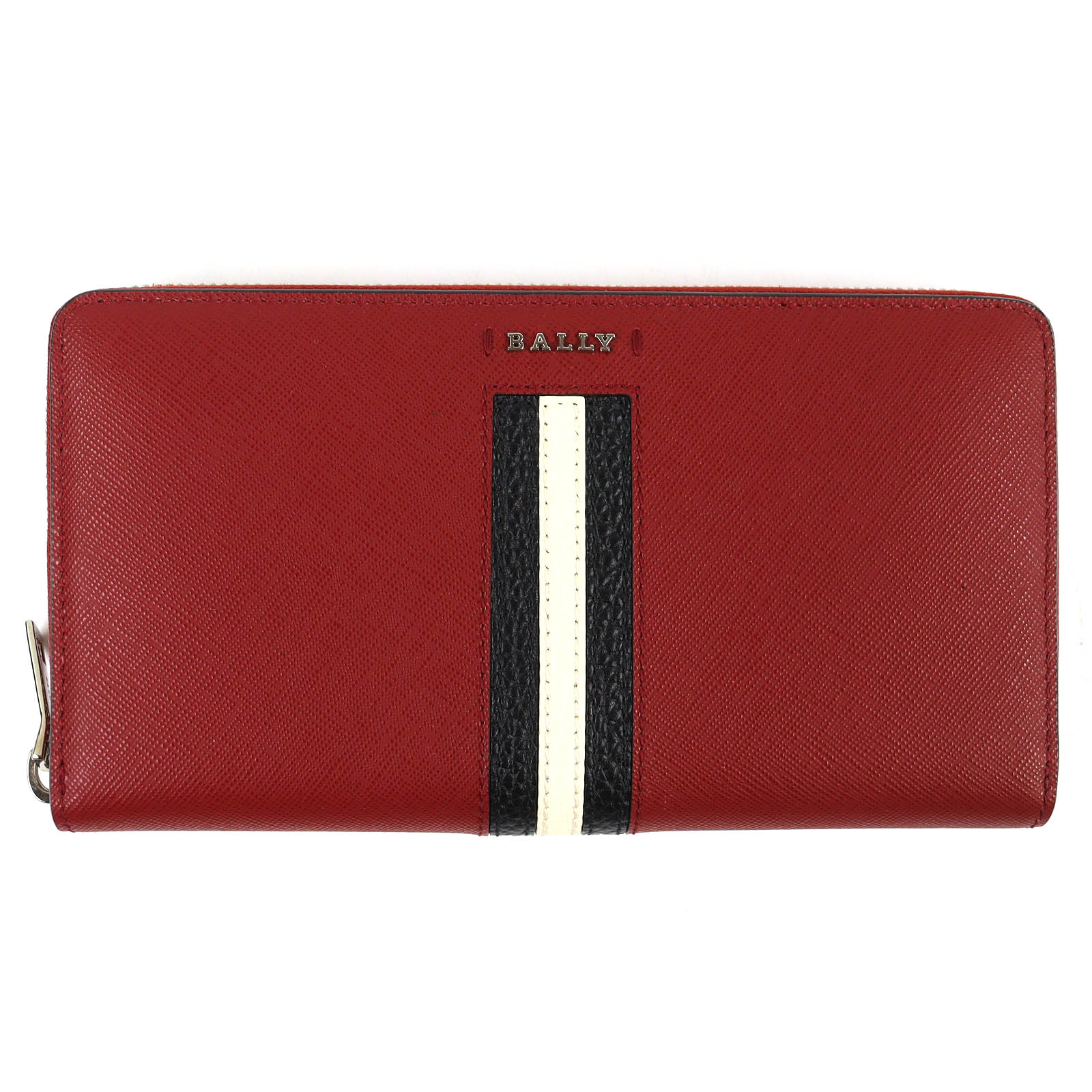 未使用品△BALLY バリー 6219454 トレインスポッティング レザー ラウンドファスナー ロングウォレット 長財布 レッド 箱付き レディース メンズ【中古】 25,410円