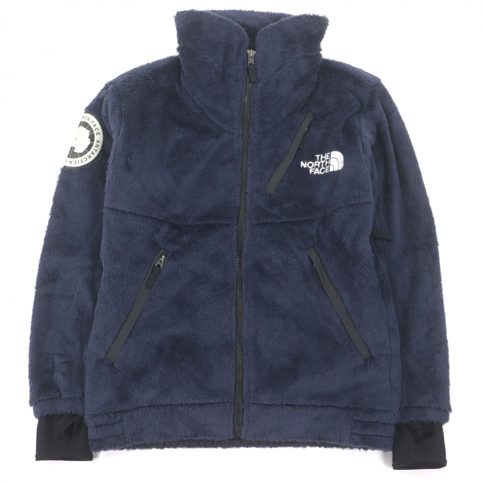 美品□THE NORTH FACE ザ・ノースフェイス NA61930 Antarctica Versa Loft Jacket ロゴ刺繍 フリースジャケット ネイビー M 正規品 メンズ【中古】