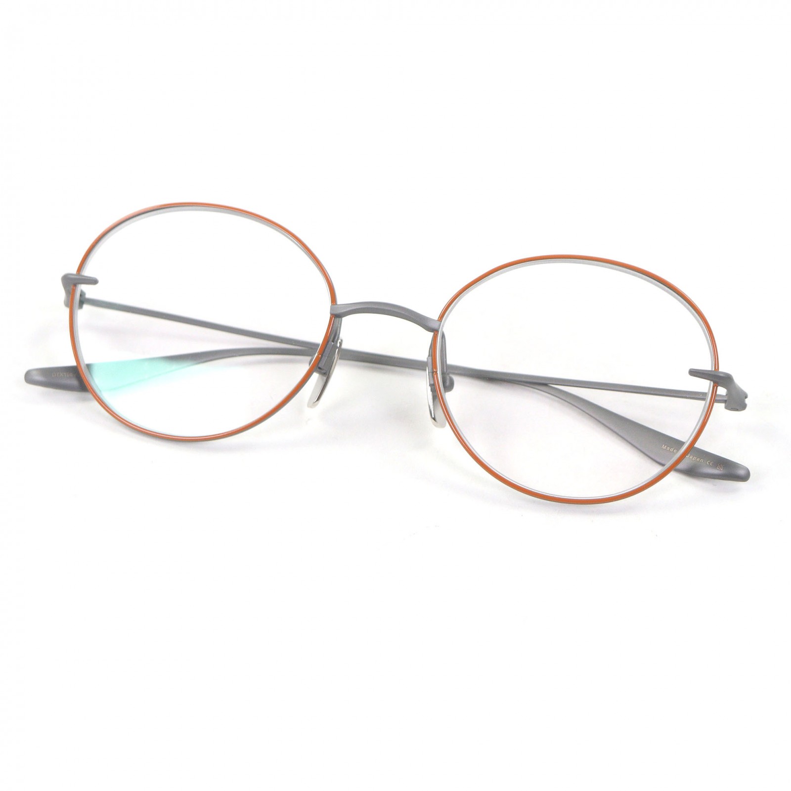 未当て嵌める品□DITA ディータ DTX158-A-03 BYLYM 豆の町ひな形 眼鏡 メガネ アイウェア ガンメタリック オレンジ色 48□18-145 日本製 メンズ【中古】
