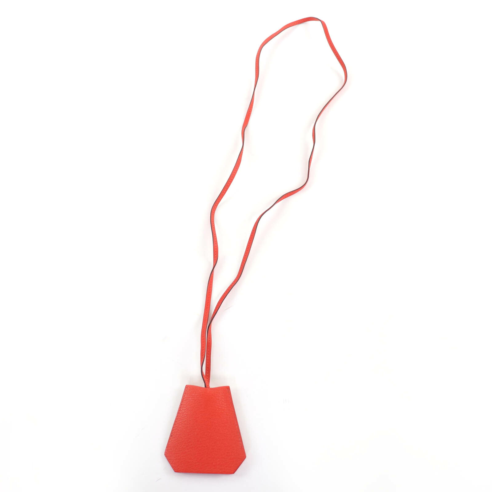 美品☆HERMES エルメス クロシェット ネックレス シェーブル カプシーヌ シルバー金具 アクセサリー C刻印 箱付き フランス製 レディース【中古】 39,325円