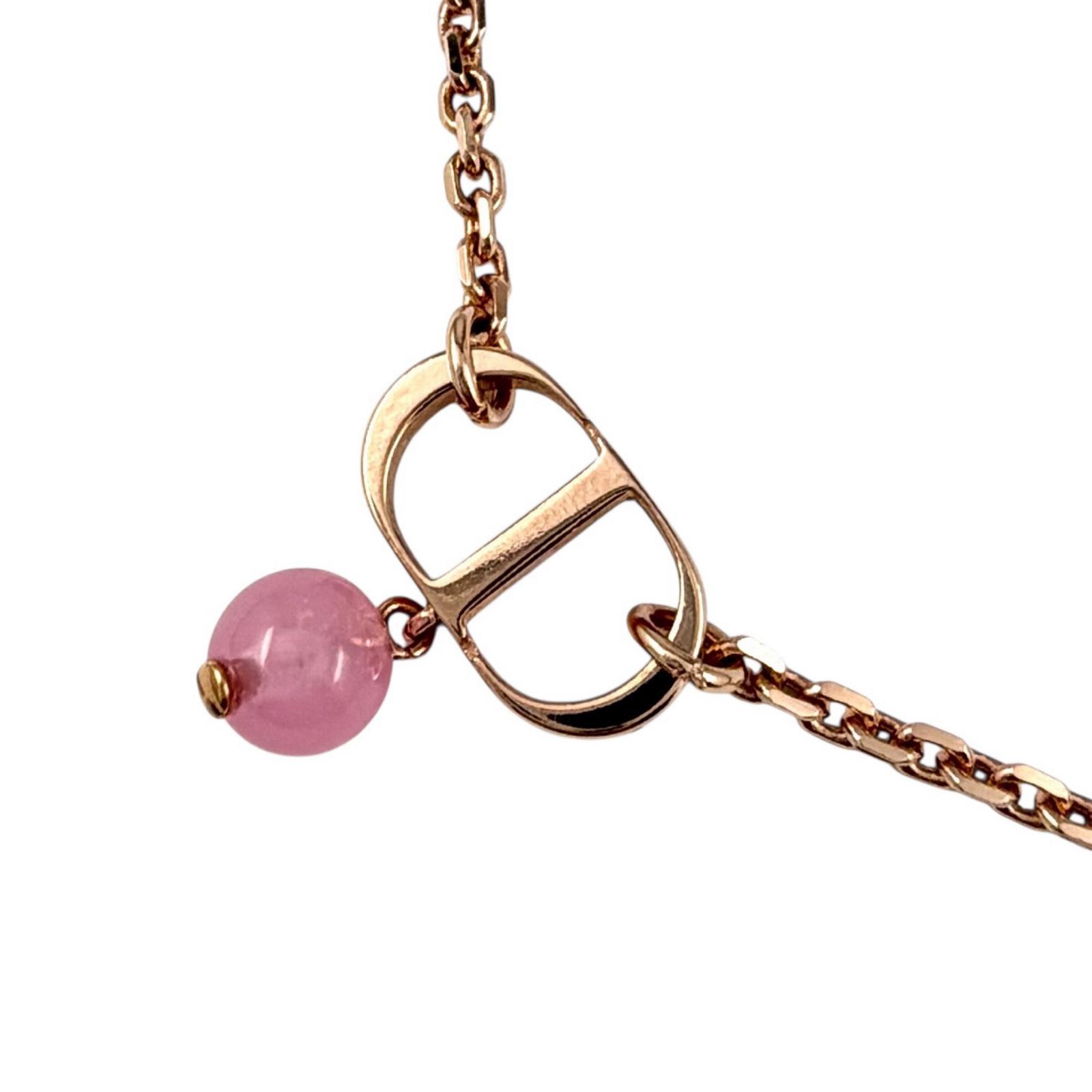 極美品◇DIOR ディオール N1390PTCPL Petit CD 1Pダイヤモンド レジンパール ネックレス ローズゴールド 箱・保存袋付き レディース【中古】｜衣類＆ブランドリサイクル GREEN