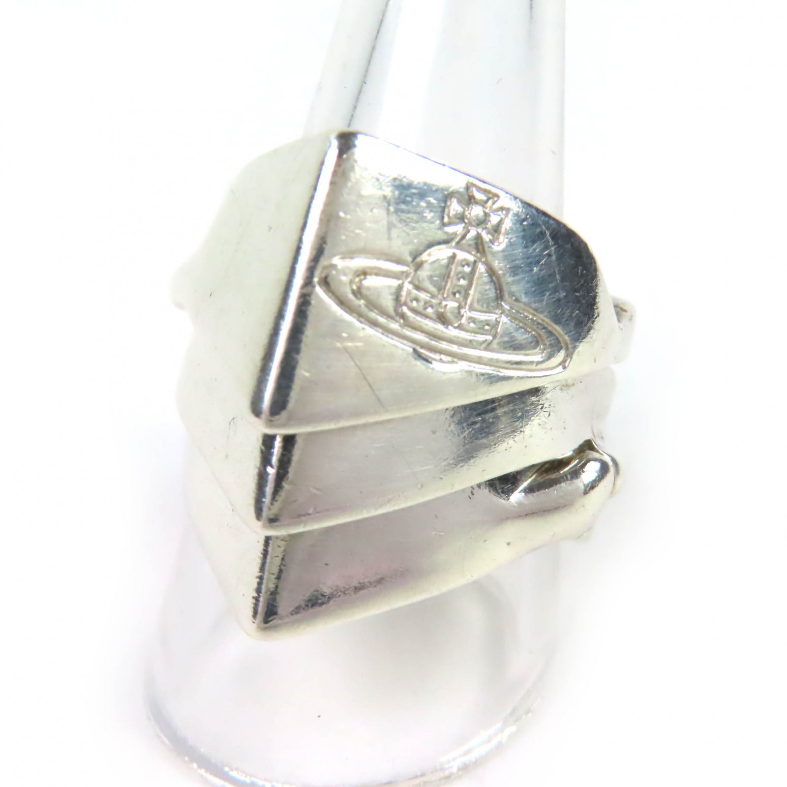 美品△Vivienne Westwood ヴィヴィアンウエストウッド ヴィンテージ 925 ナックルダスターリング 指輪 オーブ JSB刻印 シルバー L（JP24号相当） 重量19.65g メンズ【中古】
