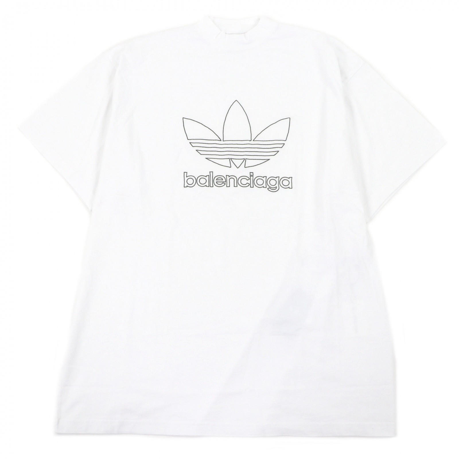 【楽天市場】未使用品 BALENCIAGA adidas バレンシアガ アディダス 723976 コットン100% トレフォイルロゴ刺繍 ...