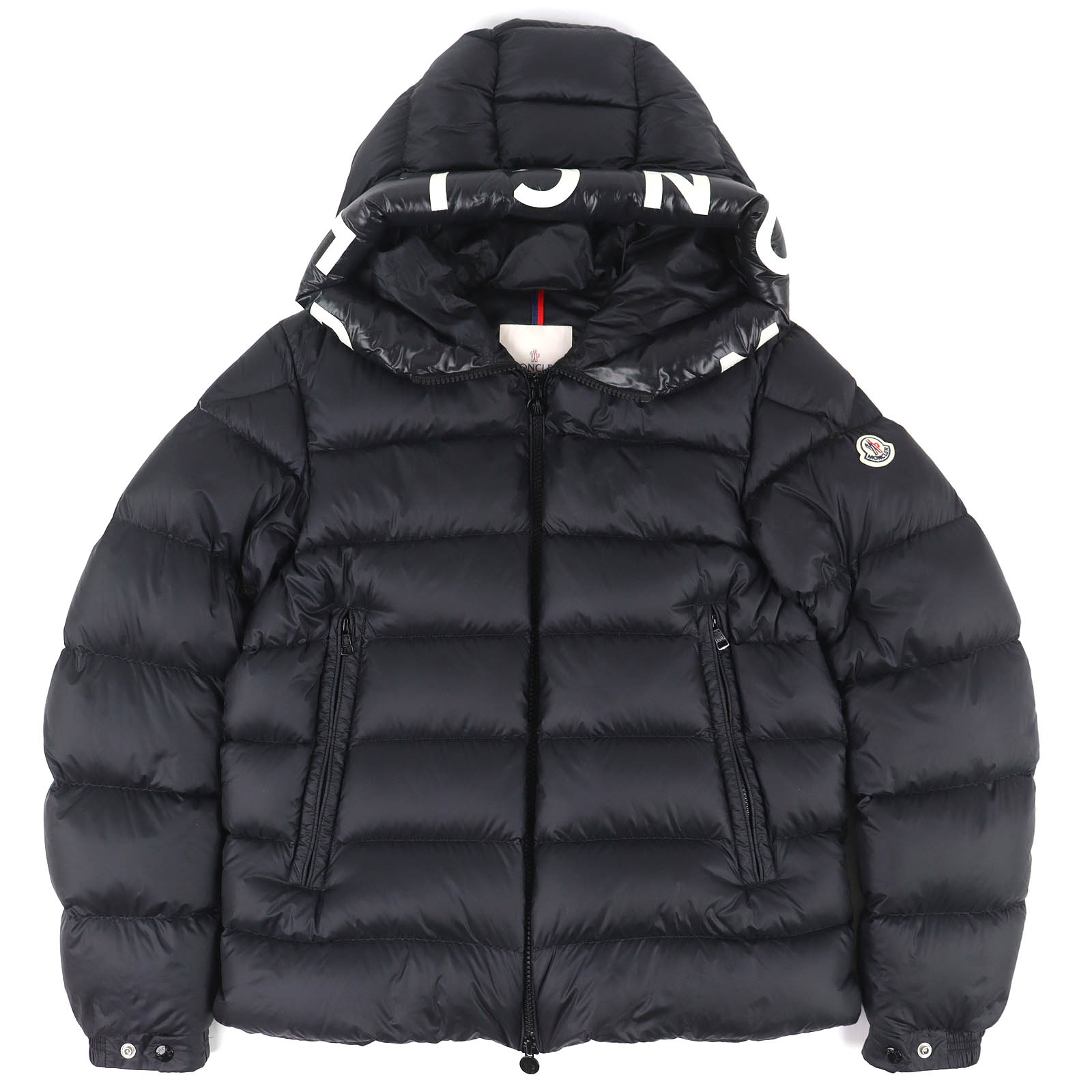極美品△MONCLER モンクレール 2021年製 SALZMAN ロゴワッペン ロゴレタリング フード ダブルジップ ダウンジャケット ブラック 3 ハンガー付き 国内正規品 メンズ【中古】|衣類&ブランドリサイクル GREEN