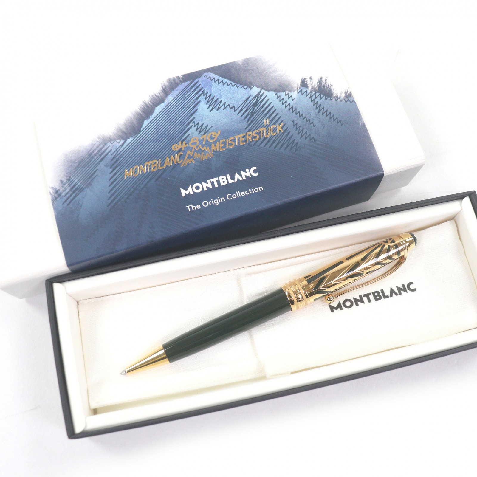 極美品□MONTBLANC モンブラン マイスターシュテュック ジ 開びゃく 寄せあわせ ドゥエ 古典派音楽 ボールペン 100周年祝する～版 1924/2024 暗然たる緑であること ゴールド 箱・容れもの付き添い人 ＦＲＧ製 メンズ 書きあらわす突きとめる済み【中古】