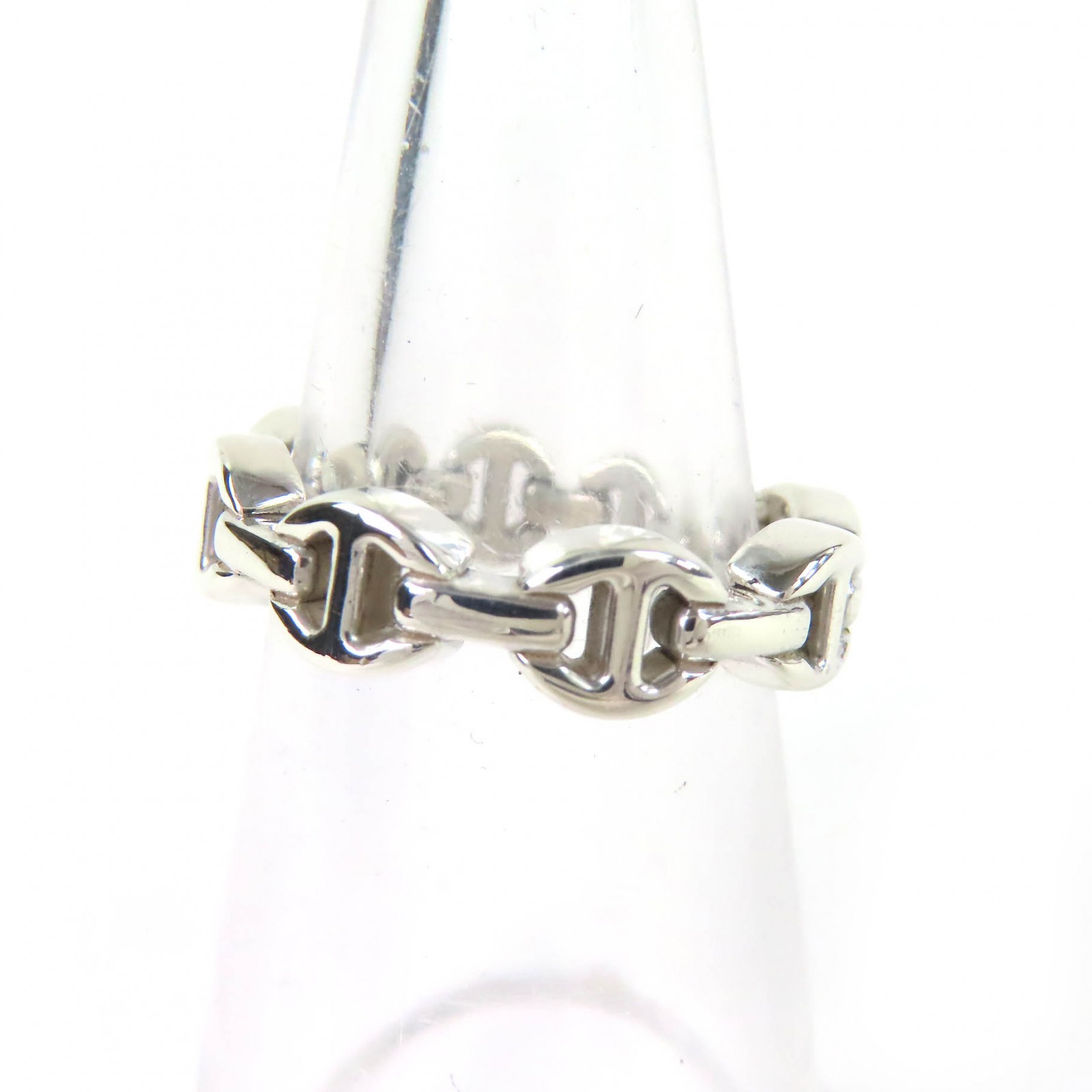 極美品△HOORSENBUHS ホーセンブース MICRO DAME III TRI-LINK マイクロ デイム トライリンク リング 指輪 925 シルバー JP12号 重量4.68g メンズ レディース【中古】