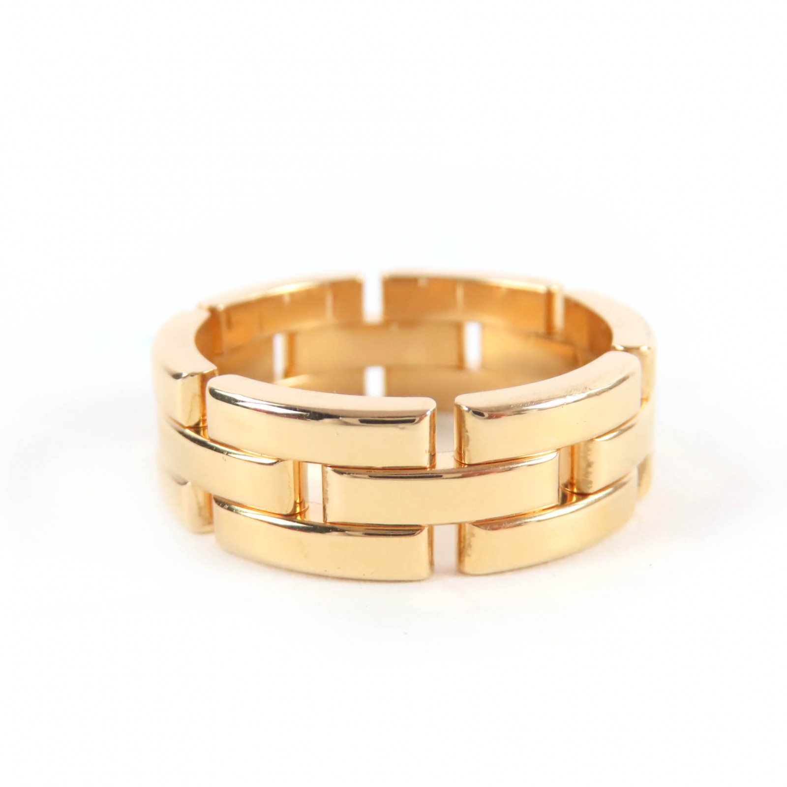 極美品☆Cartier カルティエ 19260B B4230600 マイヨン パンテール リング3連 18K 750（YG） リング・指輪 イエローゴールド 63（JP22号相当） 箱・ケース付き 重量16.03g メンズ レディース【中古】