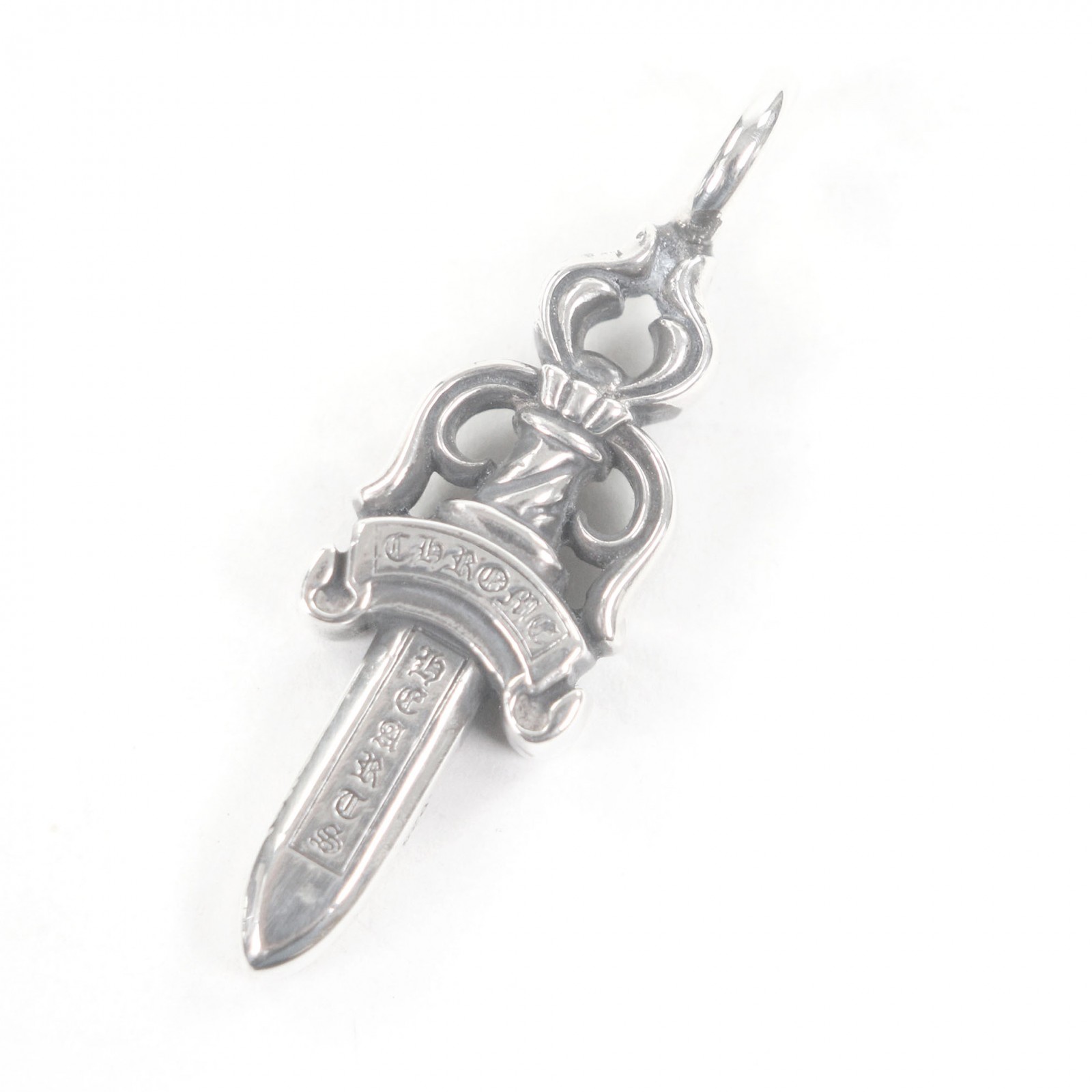 美品□CHROME HEARTS クロムハーツ DOUBLE DAGGER　ダブルダガー ペンダント ネックレストップ　SV925 保存袋付き 総重量22.1g メンズ【中古】｜衣類＆ブランドリサイクル GREEN