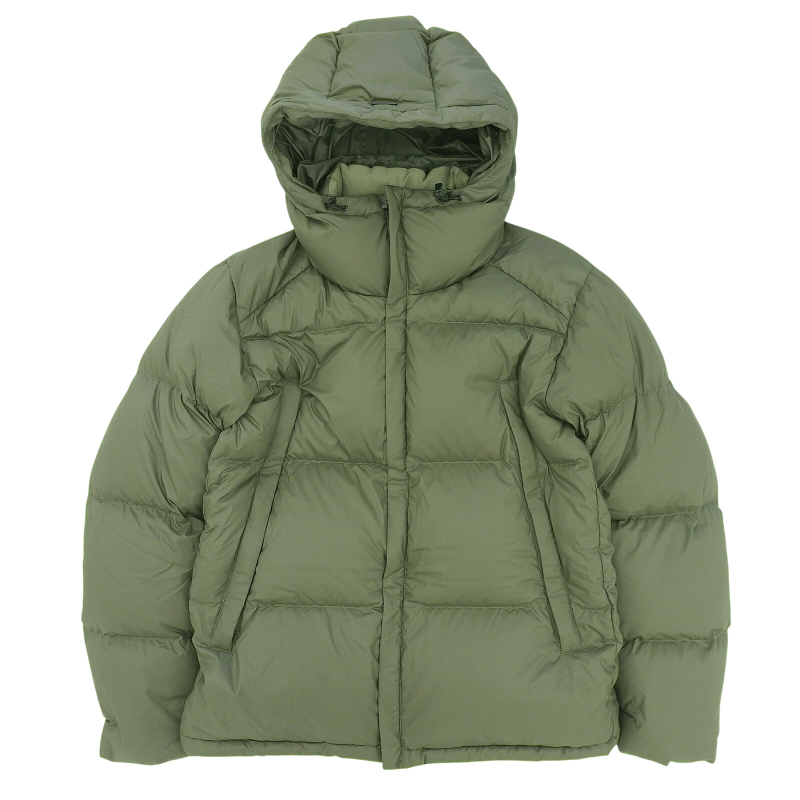 未使用品▲Snow Peak スノーピーク JK-22AU005 Recycled Light Down Jacket ダブルZIP ダウンジャケット オリーブ M 日本製 正規品 メンズ【中古】