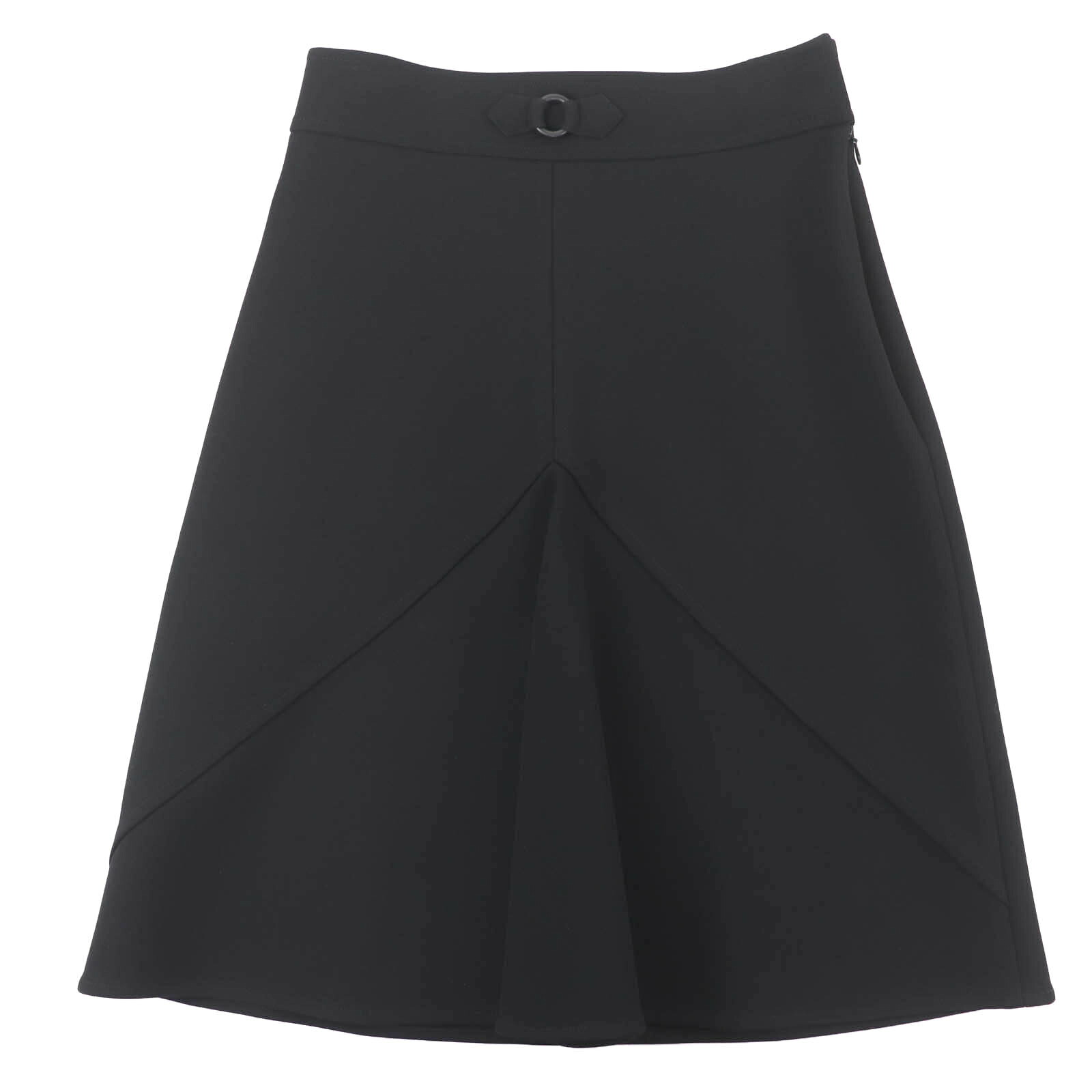 極美品☆HERMES エルメス 23SS 3E0315DJ 膝丈 フレアスカート デザインスカート ブラック 36 フランス製 正規品 レディース【中古】｜衣類＆ブランドリサイクル GREEN