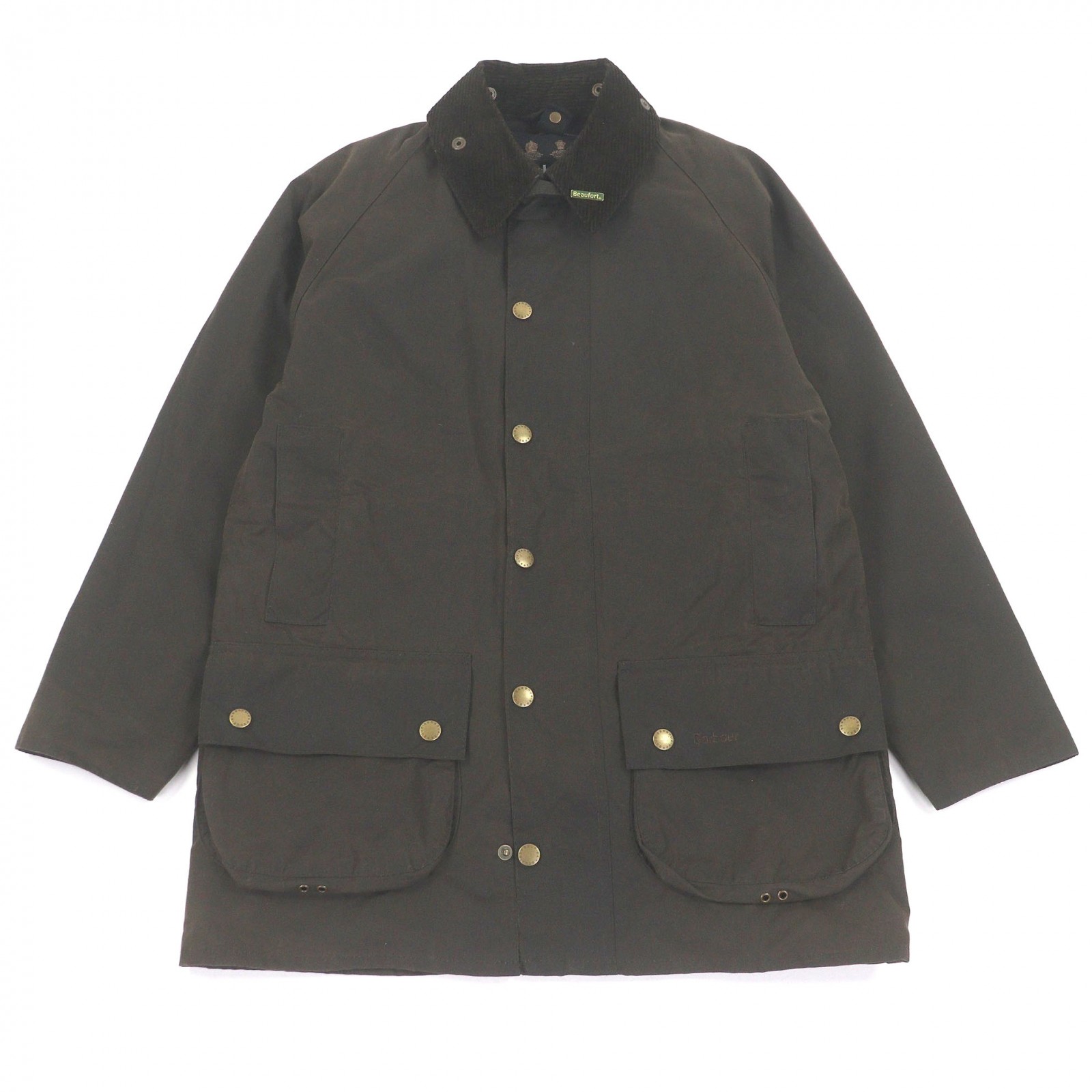美品□Barbour バブアー 23AW 232MWX2254 BEAUFORT WAX JACKET 40周年限定モデル ワックスジャケット コート カーキ 38 ガーメント付き イギリス製 正規品 メンズ【中古】