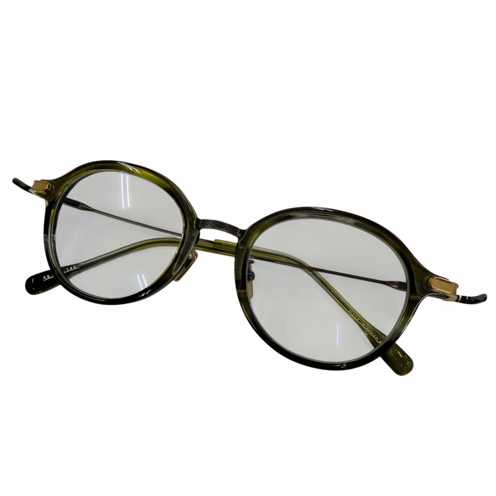未当てはめる品▼DITA ディータ DTX451 STATESIDE-FOUR Asia Limited 大理石柄 豆の町 眼鏡 メガネ アイウェア せつ然たる緑であること ガンメタリック 49□21-145 示威運動水晶体 日本製 メンズ【中古】