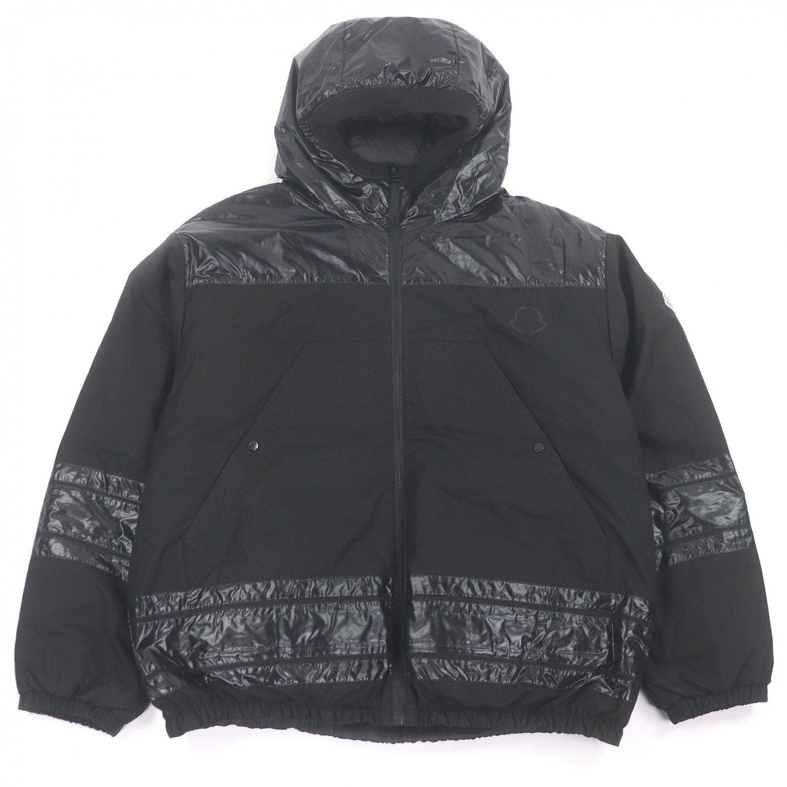 良品□MONCLER GENIUS 7 FRAGMENT モンクレール ジーニアス 7 フラグメント 22-23AW SAMMY GIUBBOTTO コットン ナイロン ヒロシフジワラ ダウンジャケット ブラック 3 イタリア製 正規品 メンズ【中古】