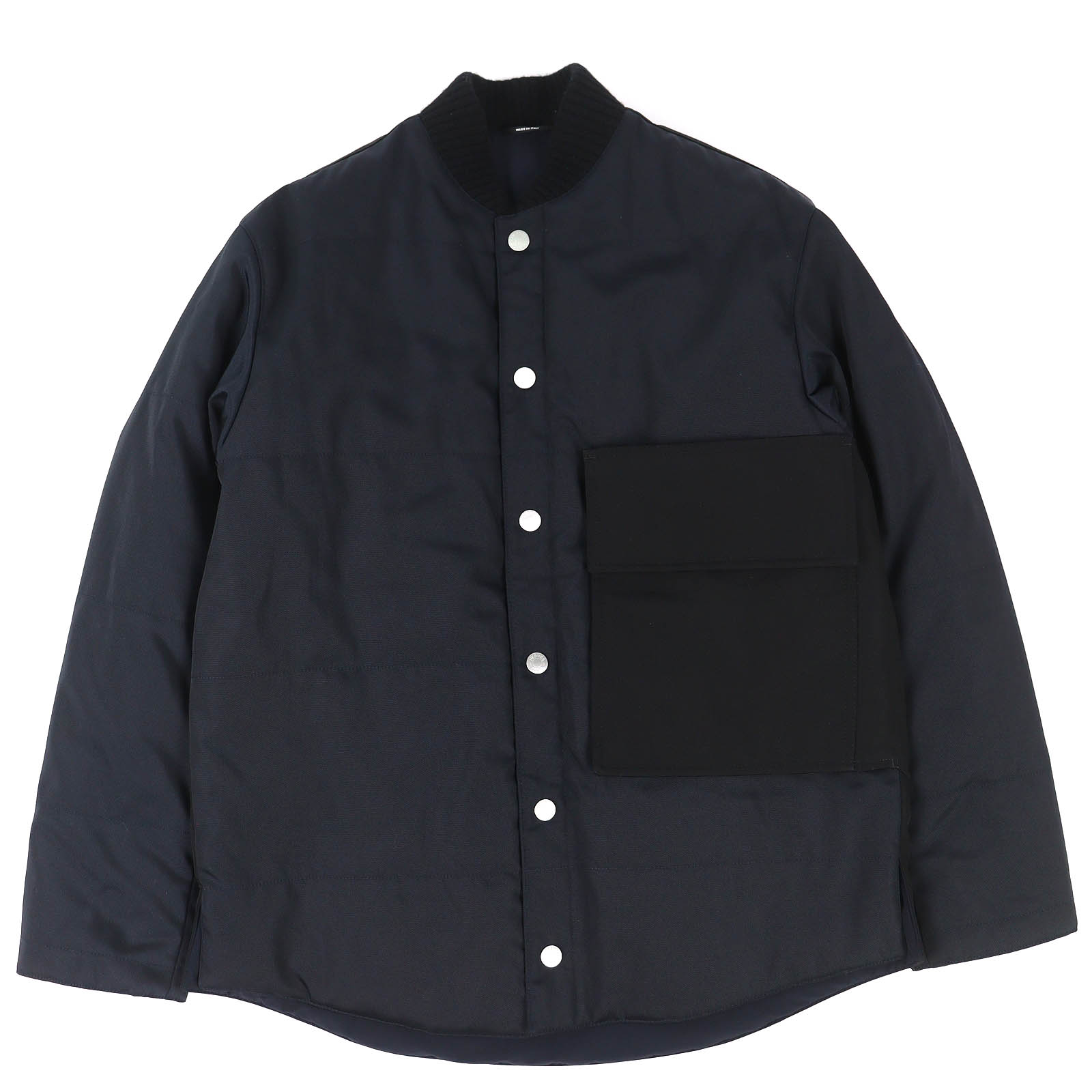 未使用品△HERMES エルメス 24AW 462780HI セリエボタン 中綿 ブルゾン ジャケット ネイビー 44 ハンガー・ガーメント付き イタリア製 正規品 メンズ オススメ◎【中古】 181,500円