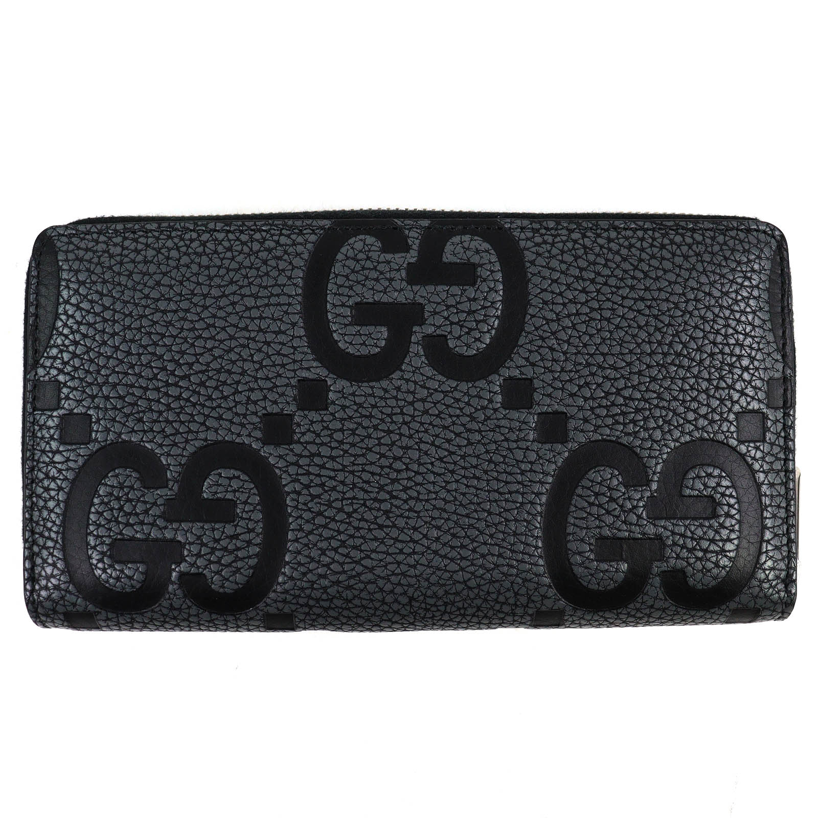 極美品△GUCCI グッチ 739484 マキシGGジップアラウンドウォレット なめし革 長紙入れ 薄墨色 黒いこと 箱・保護すること袋付き添い人 イタリア製 メンズ オススメ◎【中古】