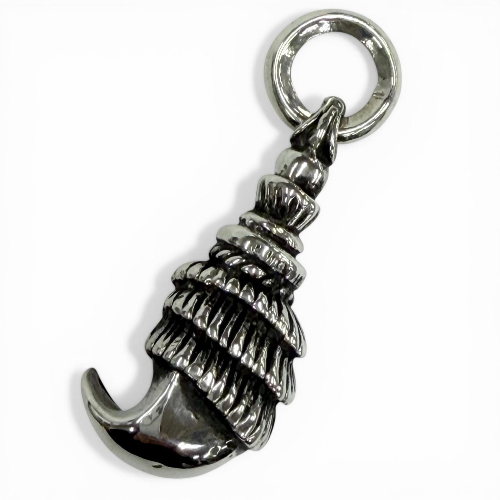 極美品▼CHROME HEARTS クロムハーツ CROW 鴉 925 年寄りの 首飾りいの一番 シャンデリヤいの一番 しろがね色 掛け目29.79g メンズ 【中古】