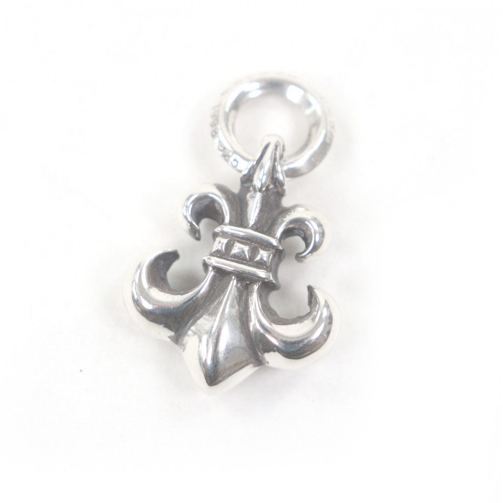 極美品□CHROME HEARTS クロムハーツ BS FLUER CHARM BS太陽フレア引きつける  シャンデリヤとっ始め 付属物 SV925 しろがね色 掛け目7.36g メンズ【中古】