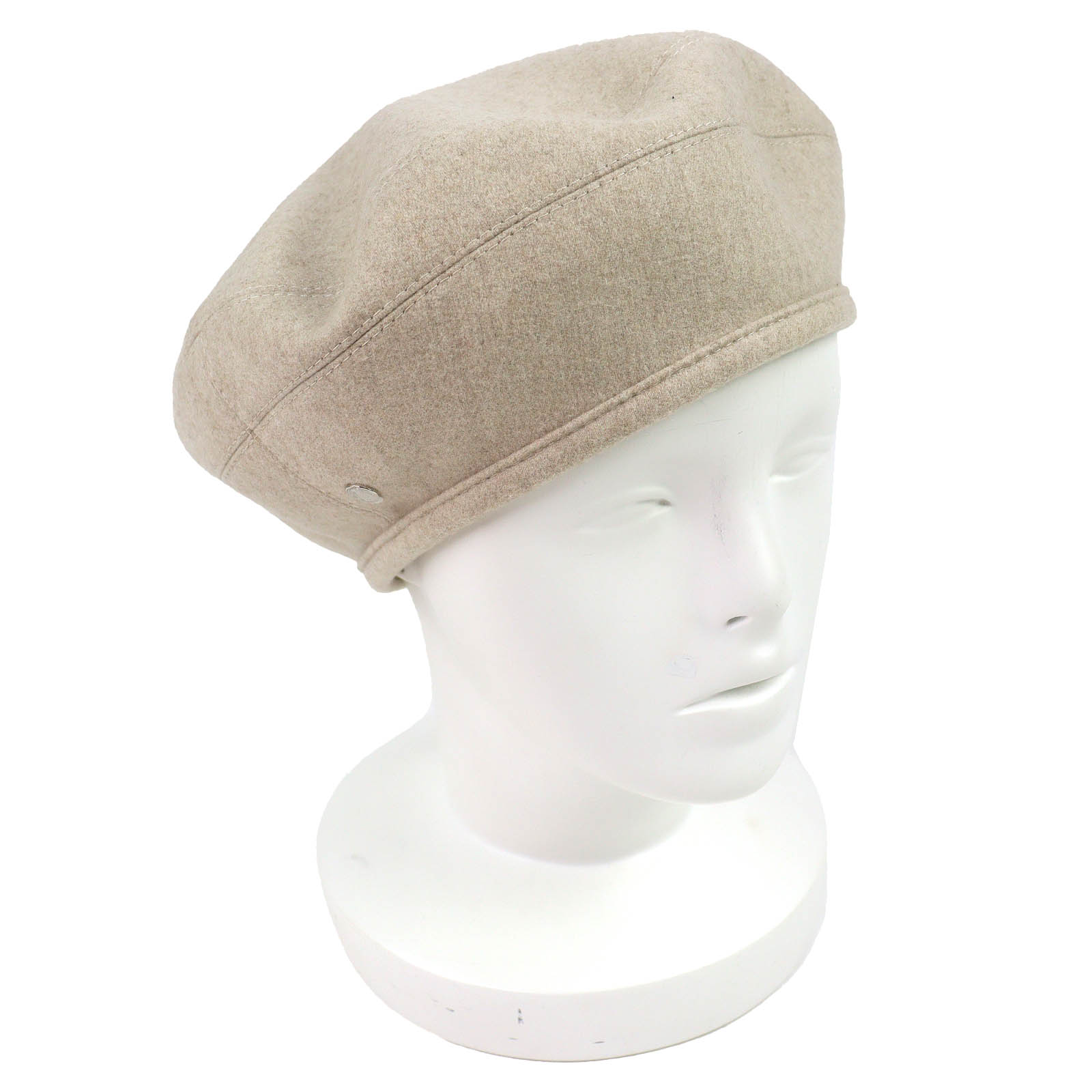 未使用品△HERMES エルメス サントノーレ カシミヤ100％ シルバー金具 セリエボタン ベレー帽 帽子 ベージュ 57 イタリア製 正規品 レディース 箱・保存袋付き オススメ◎【中古】｜衣類＆ブランドリサイクル GREEN